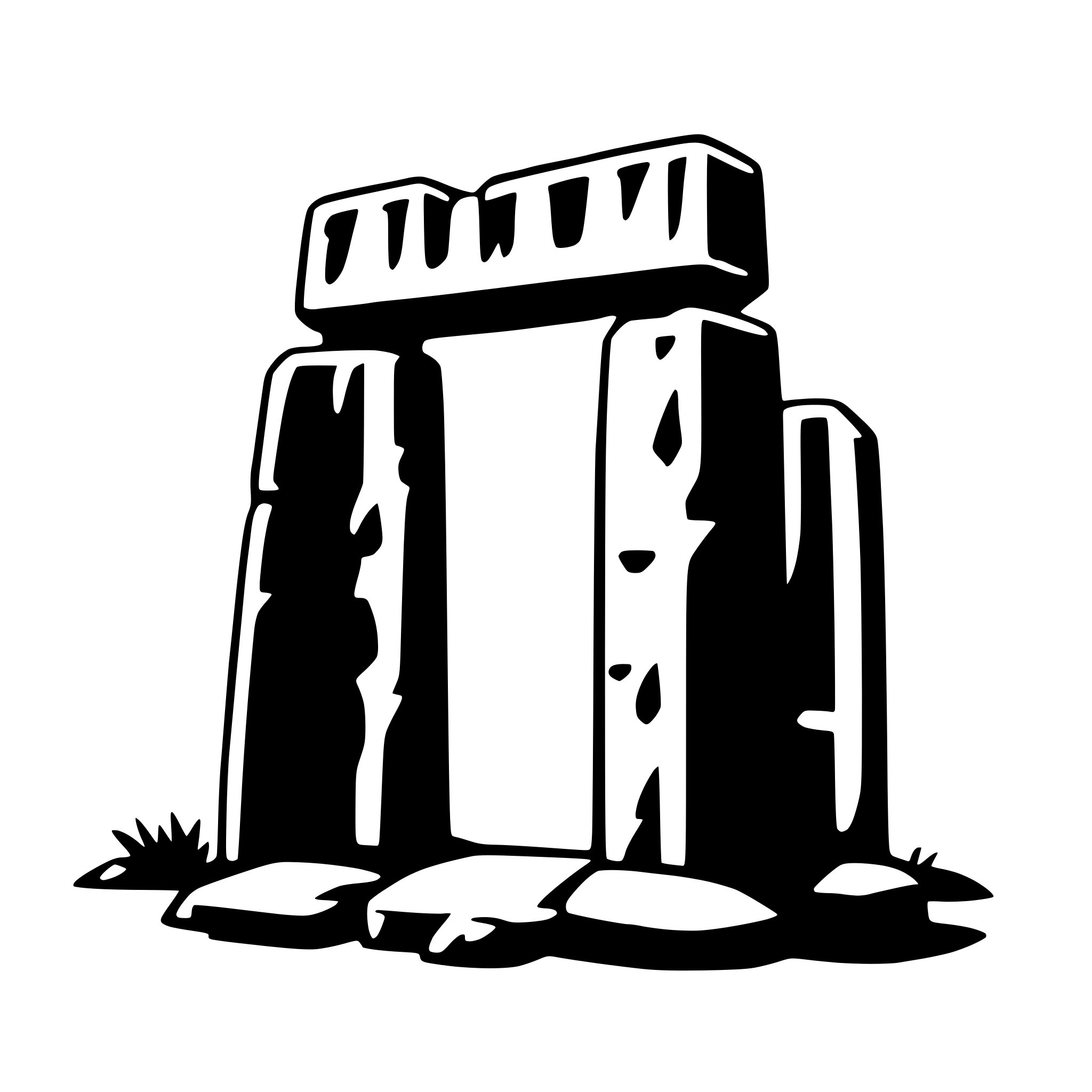 AI-generated SVG of 'stonehenge'