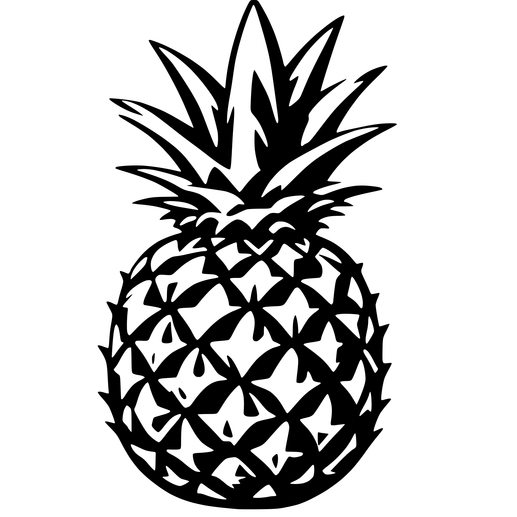 AI-generated SVG of a pineapple