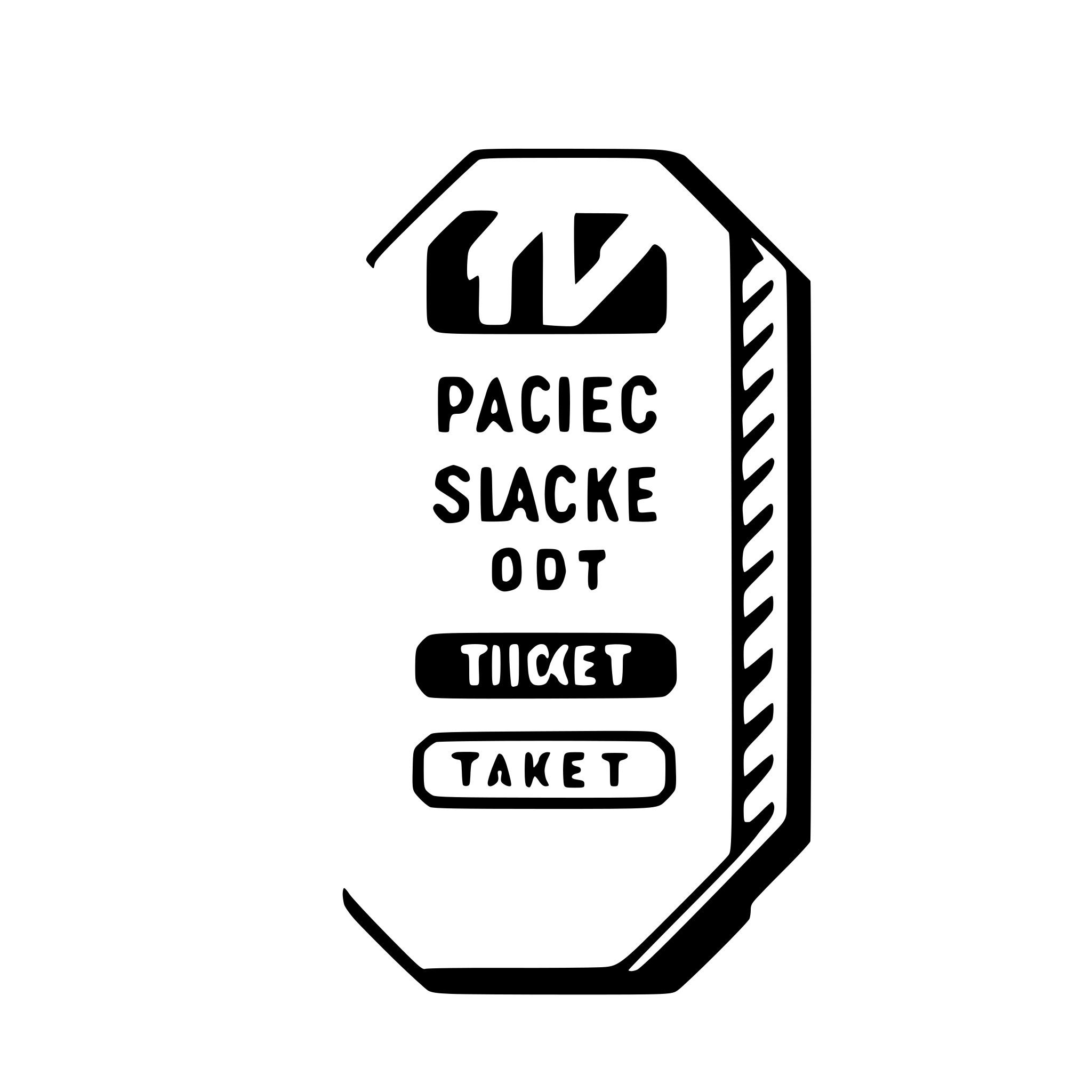 AI-generated SVG of a ticket