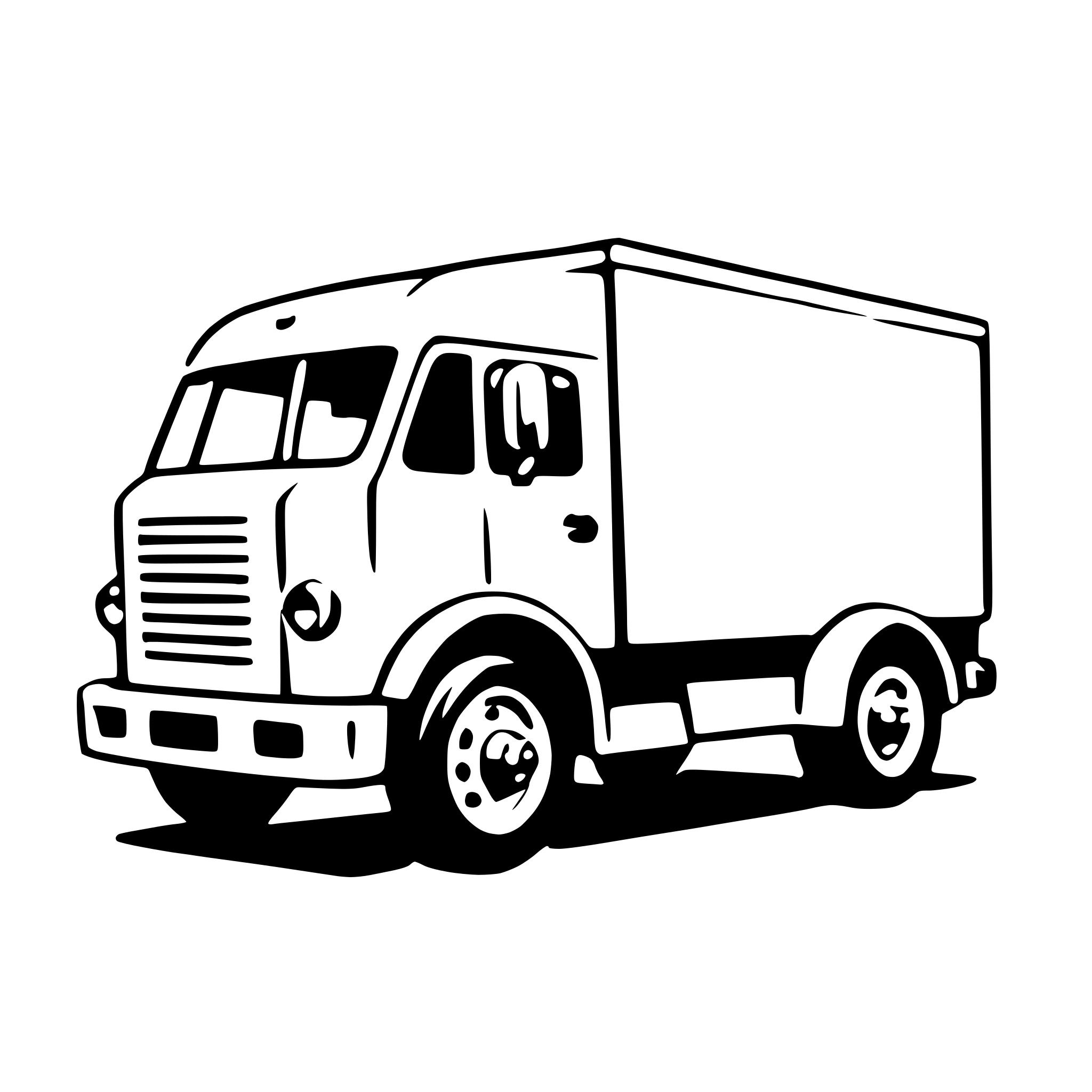 AI-generated SVG of a box truck