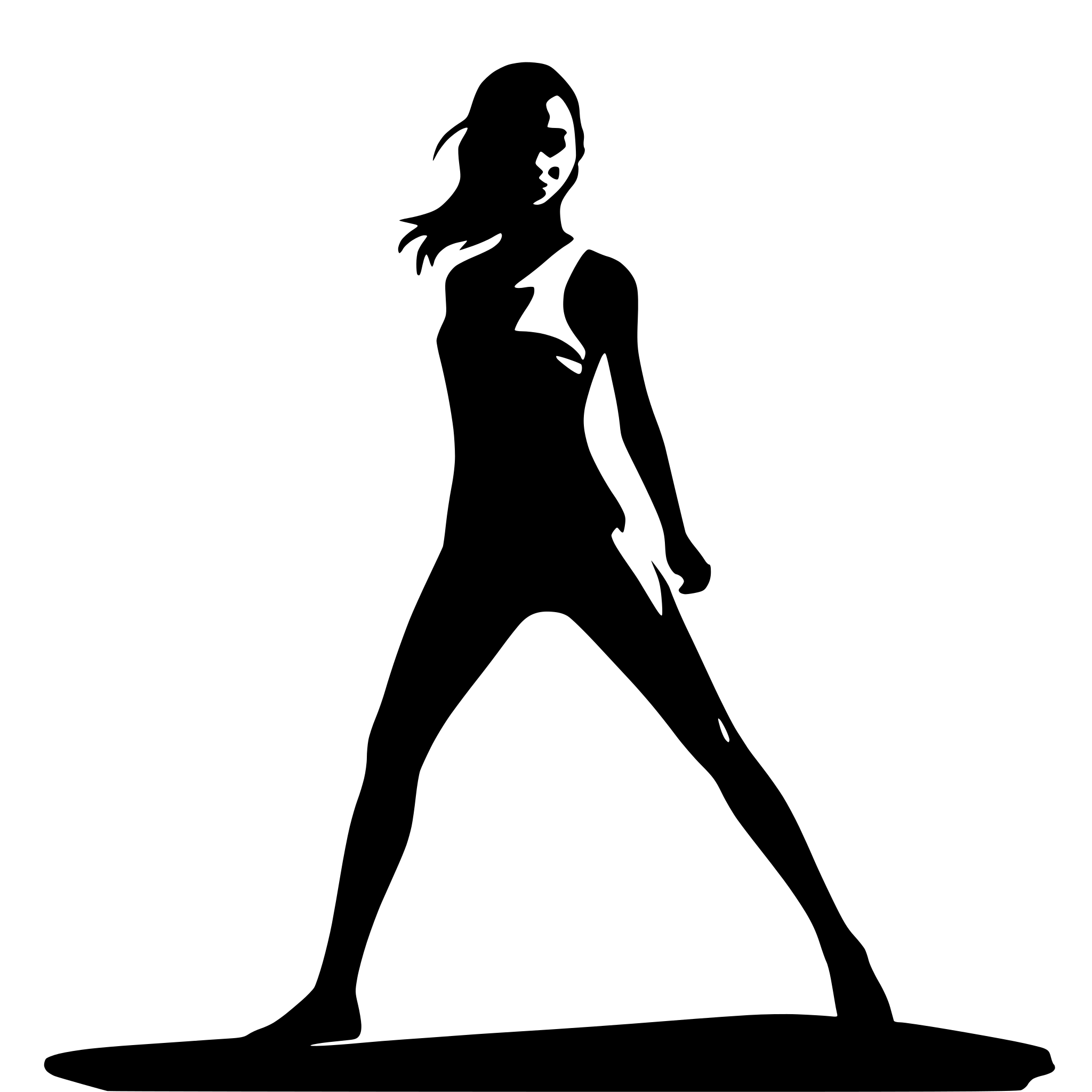 AI-generated SVG of 'woman doing sport'