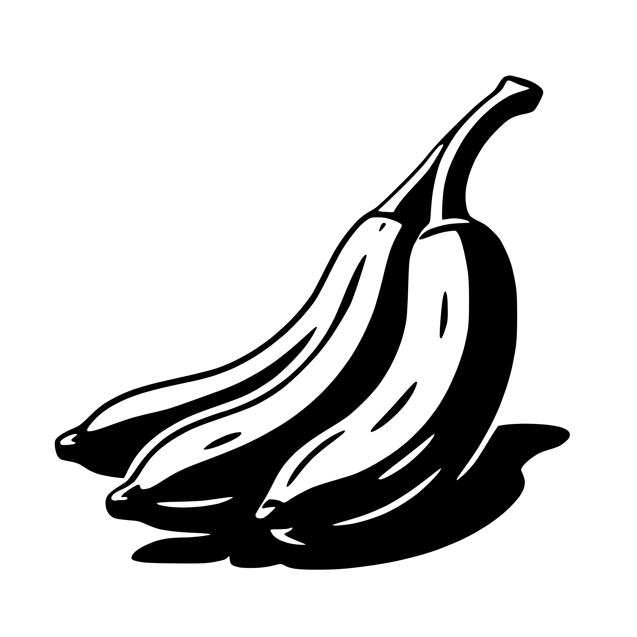AI-generated SVG of a banana