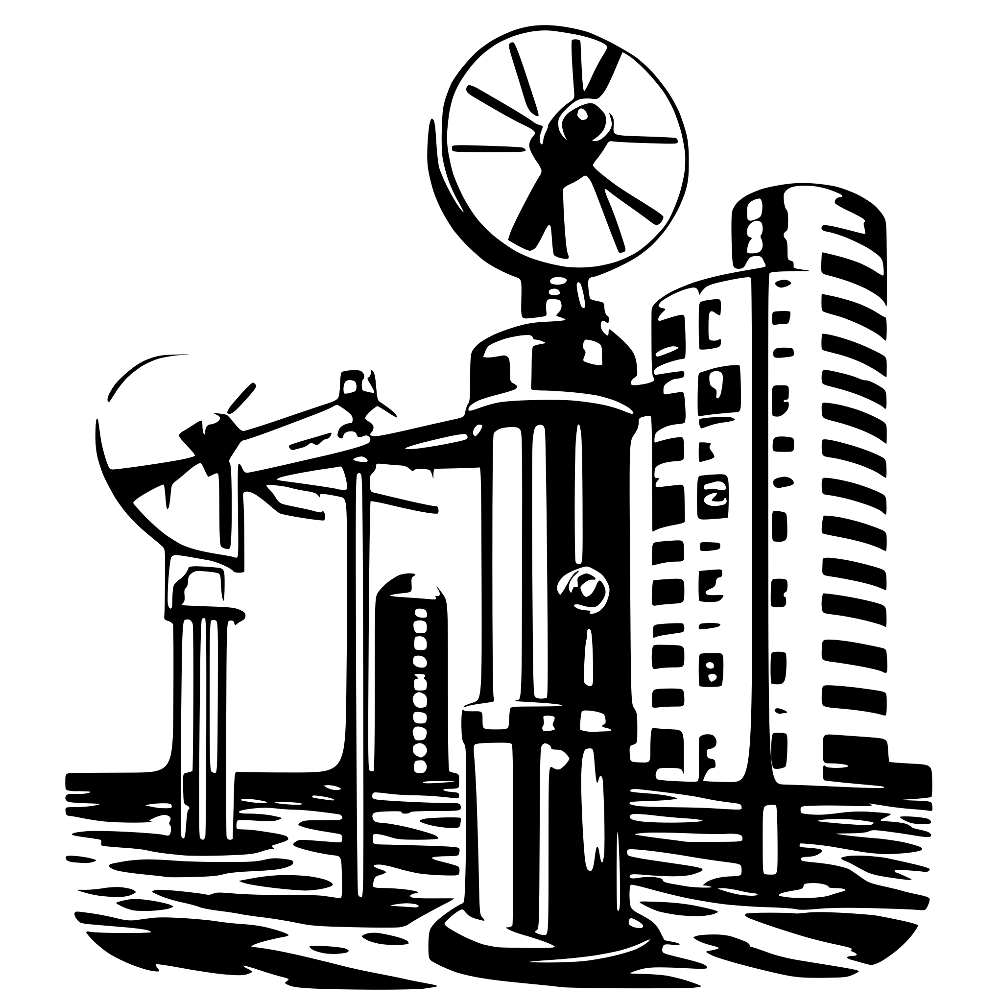 AI-generated SVG of 'eddy covariance system'