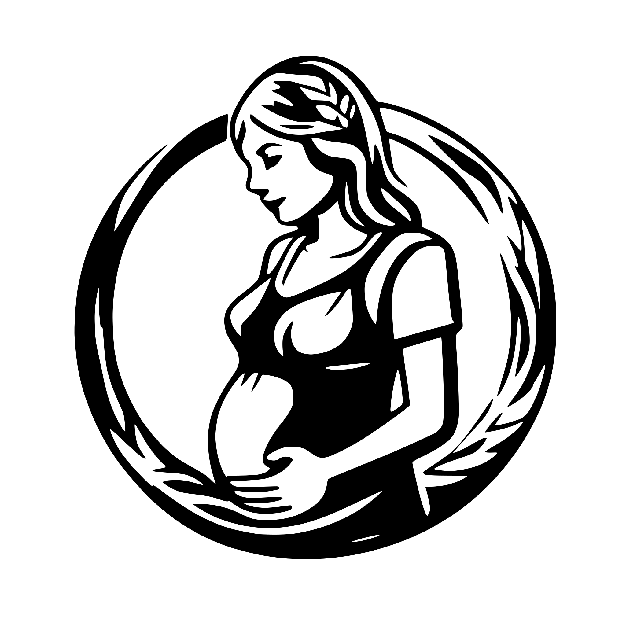 AI-generated SVG of 'pregnant woman support'