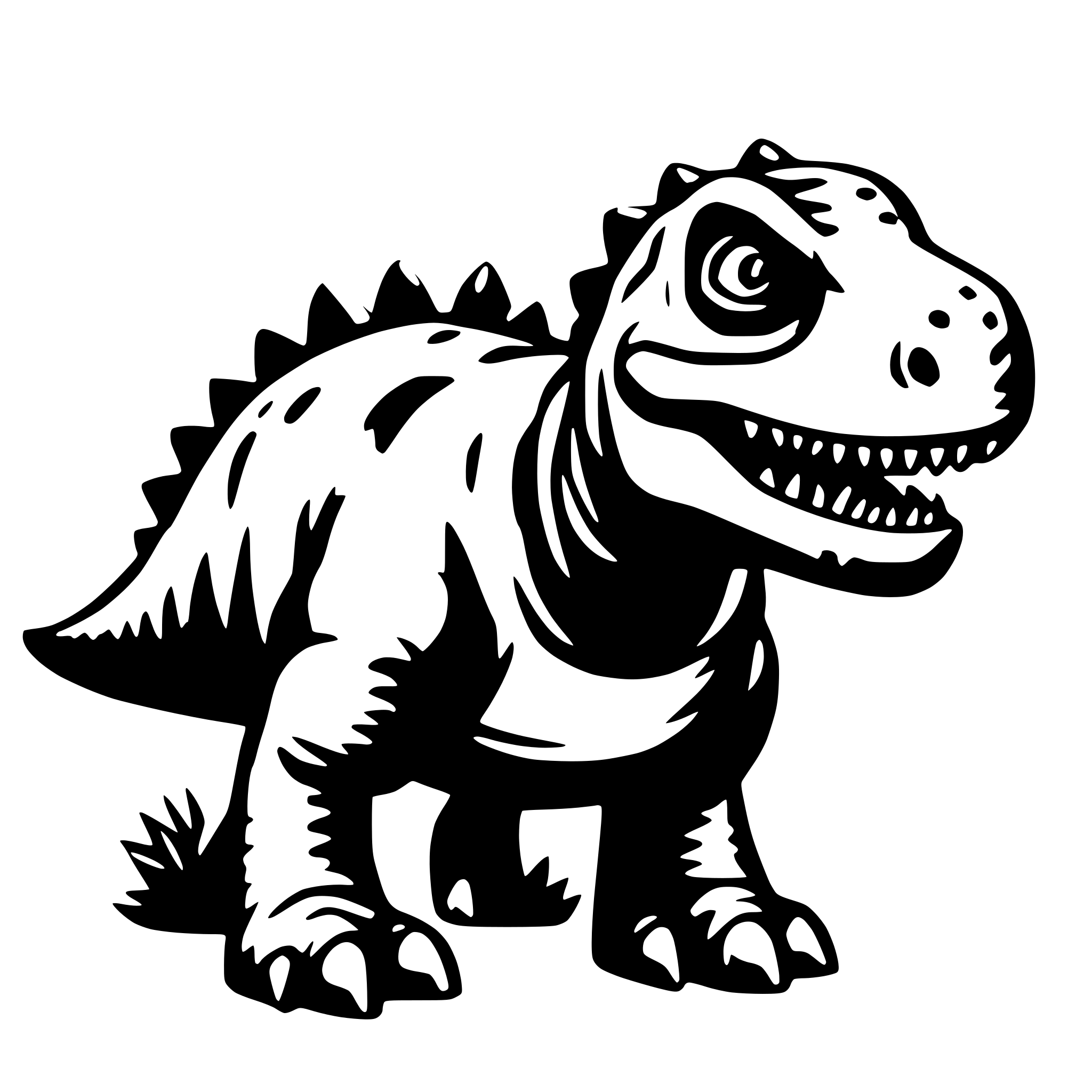 AI-generated SVG of a dinosaur