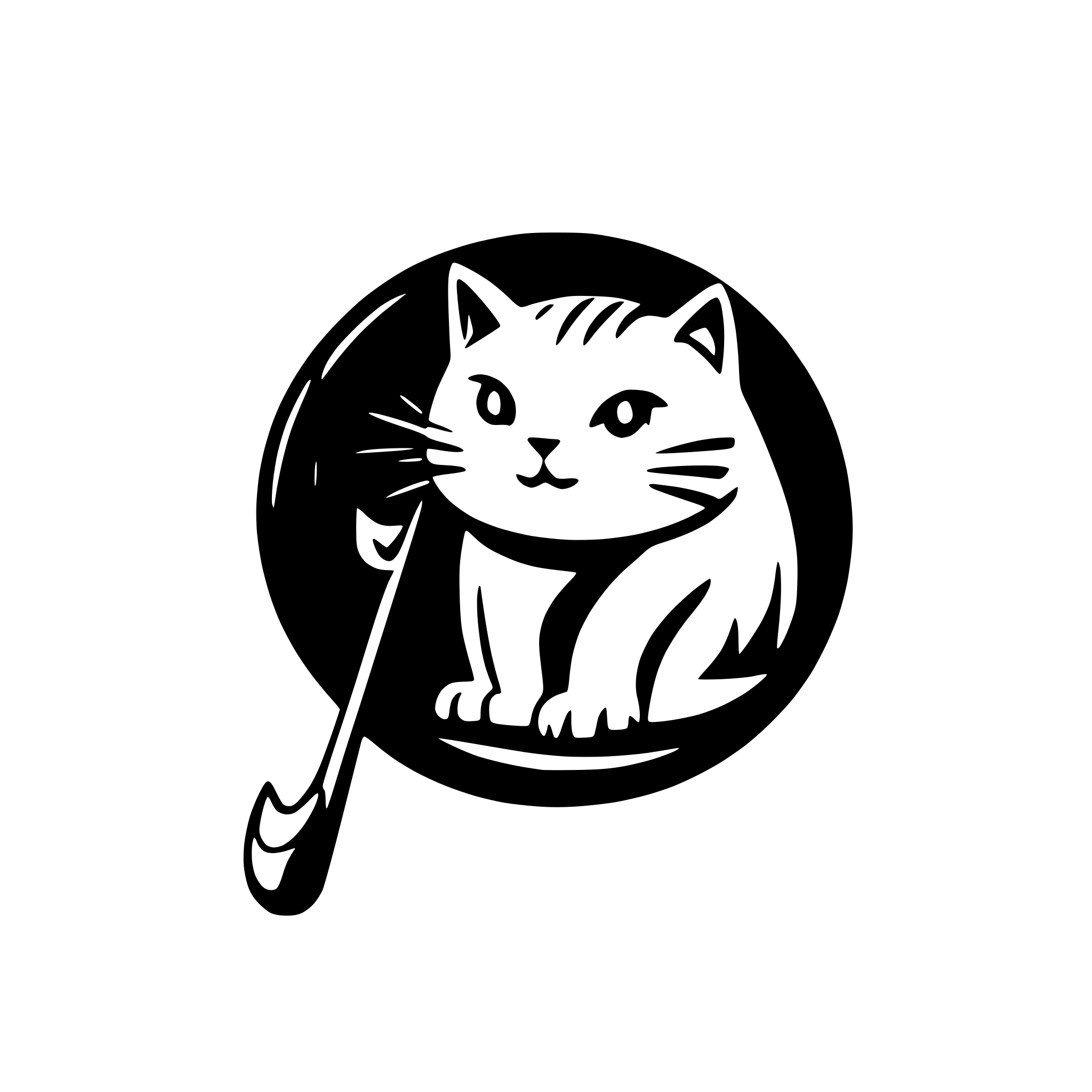 AI-generated SVG of 'a cat fishing'