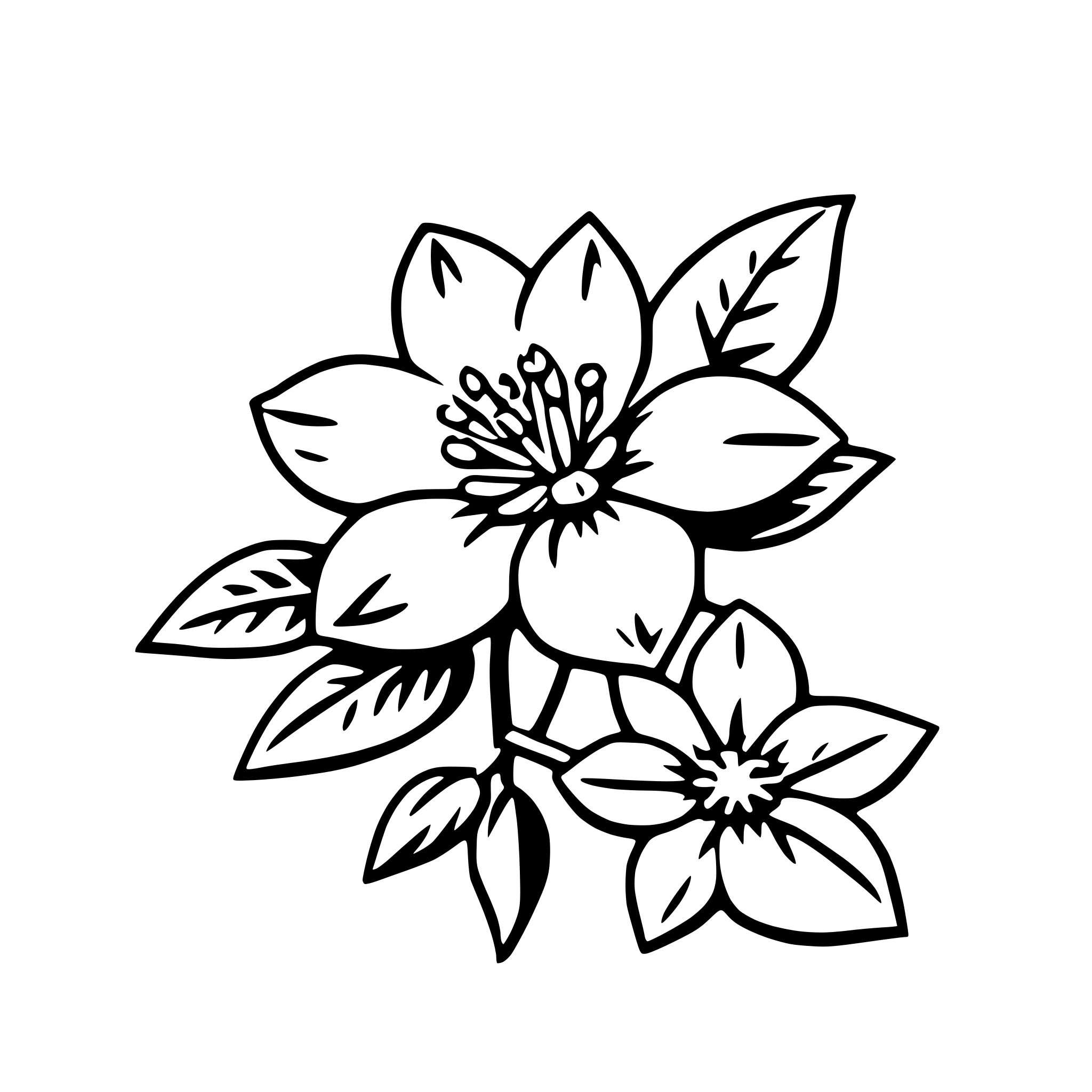 AI-generated SVG of a jasmine