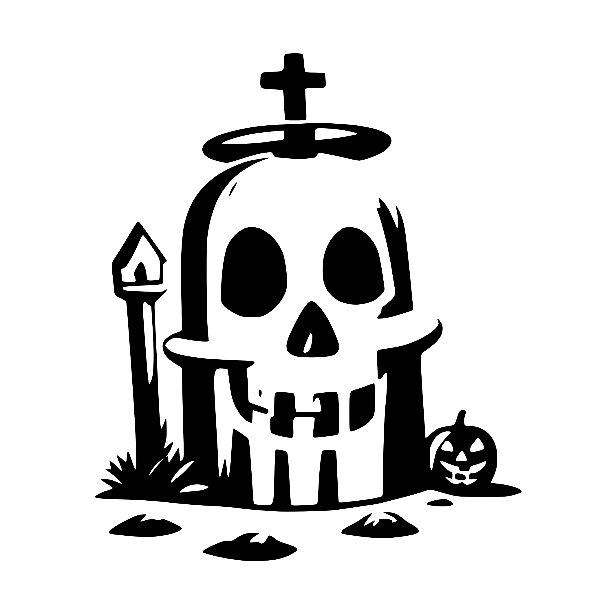 AI-generated SVG of a halloween