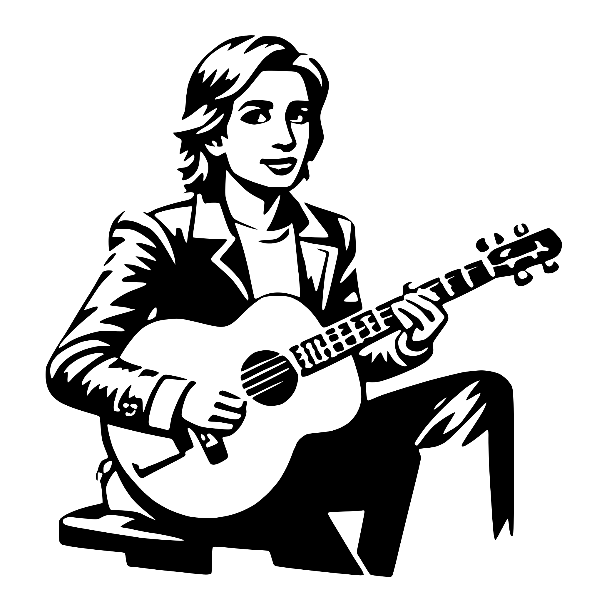 AI-generated SVG of 'musician'