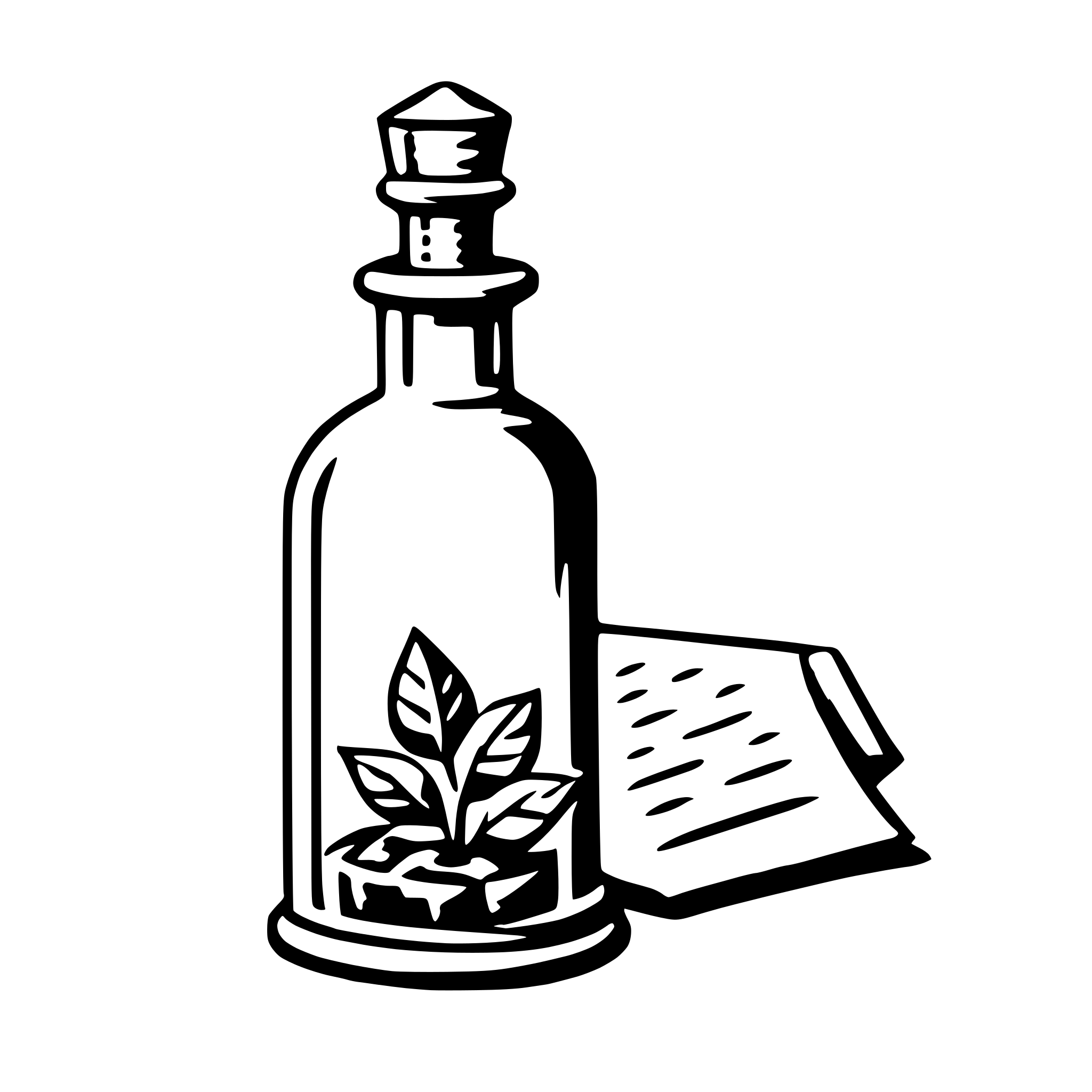 AI-generated SVG of 'love letter in a bottle'