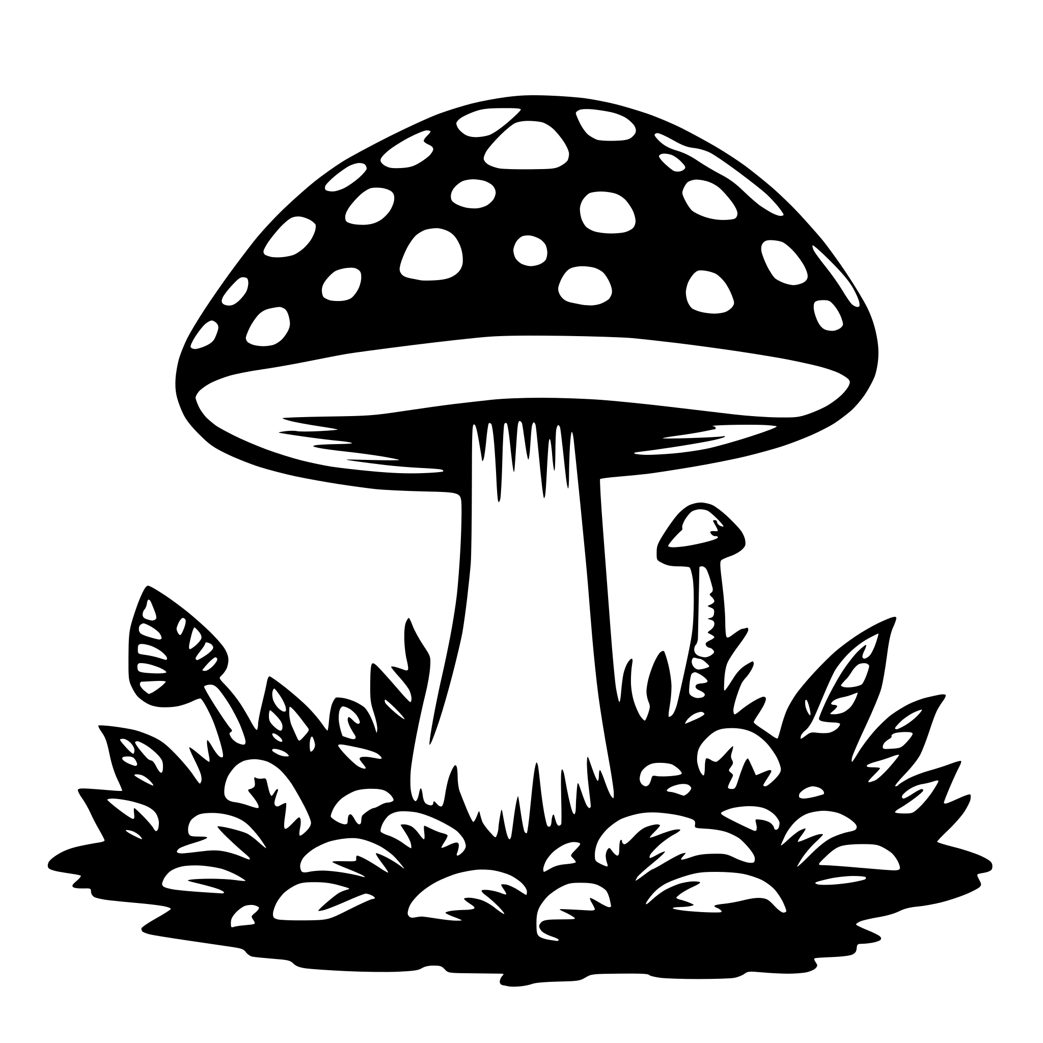 AI-generated SVG of 'magic mushroom solo'