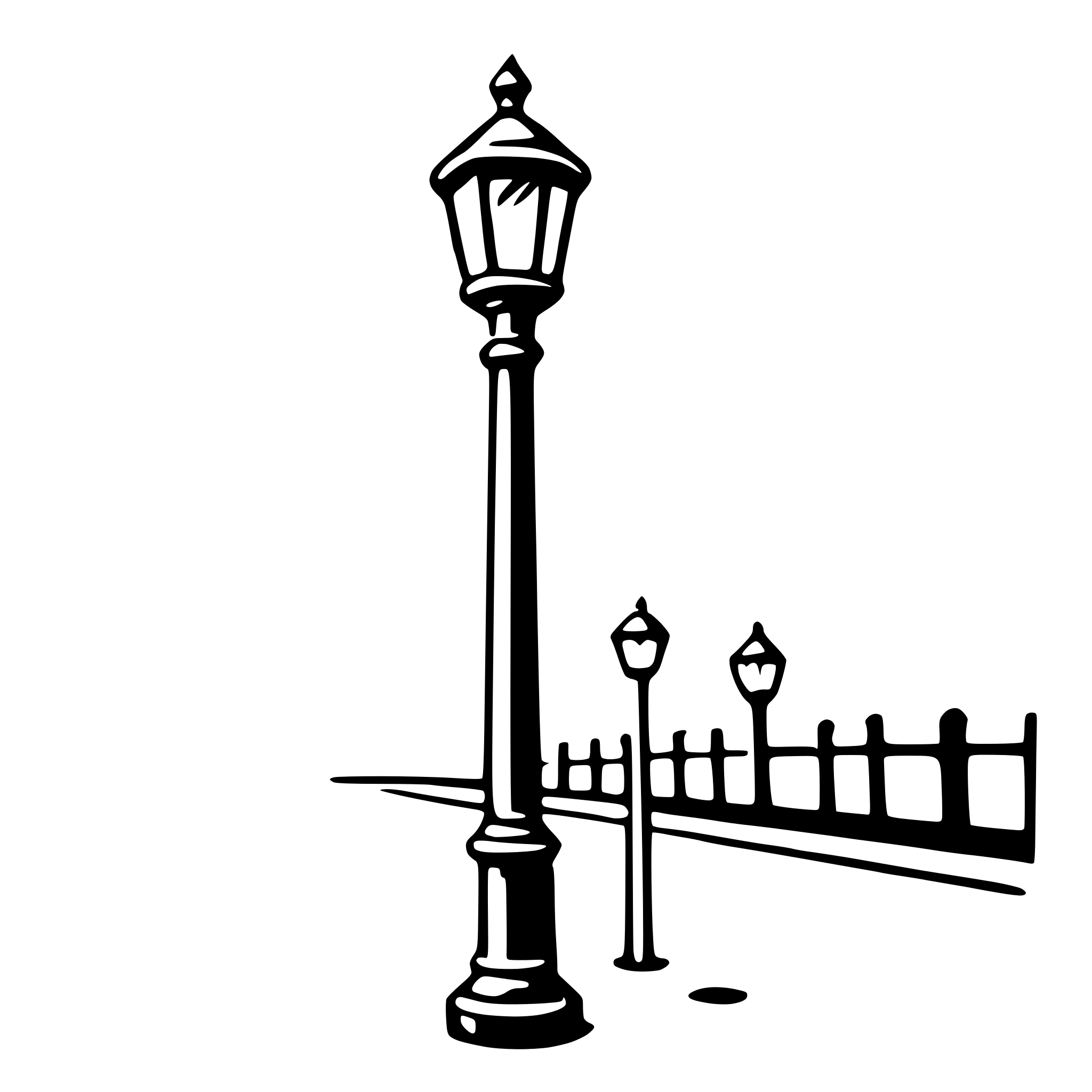 AI-generated SVG of 'lamp post'