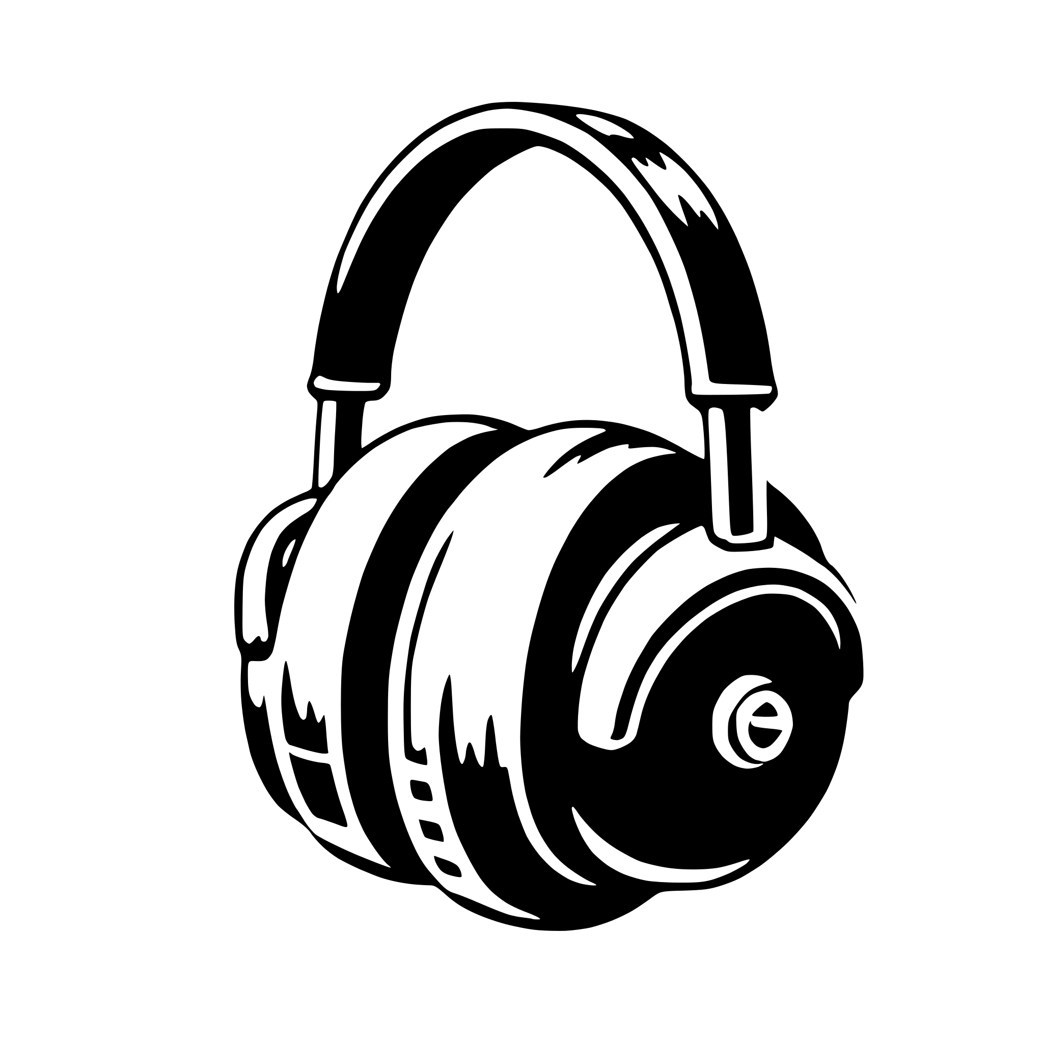 AI-generated SVG of a earmuffs