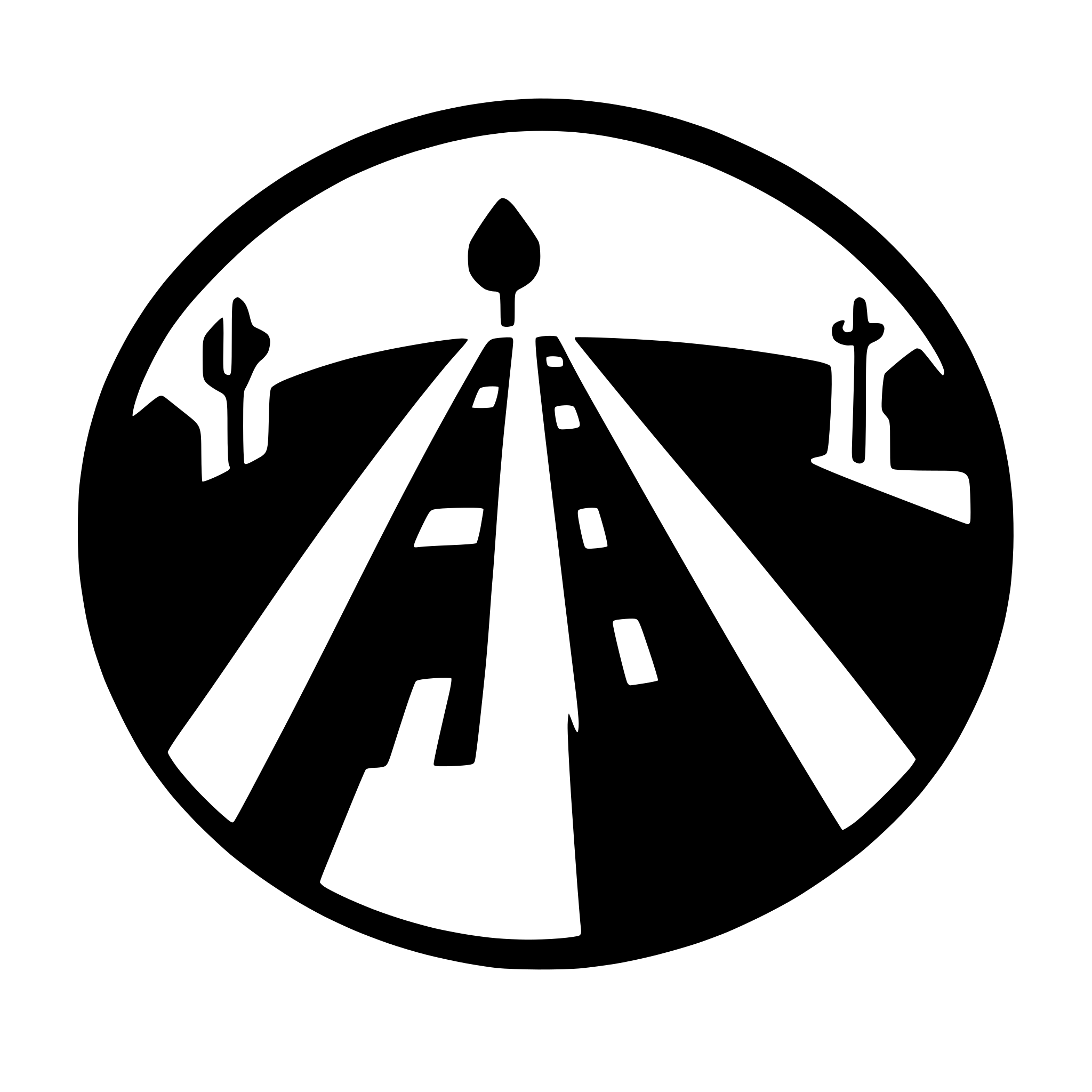 AI-generated SVG of a a minimalistic icon of a road