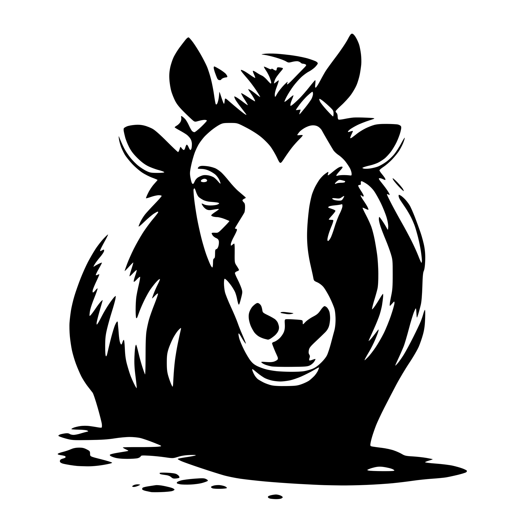 AI-generated SVG of 'самурай в маске они'