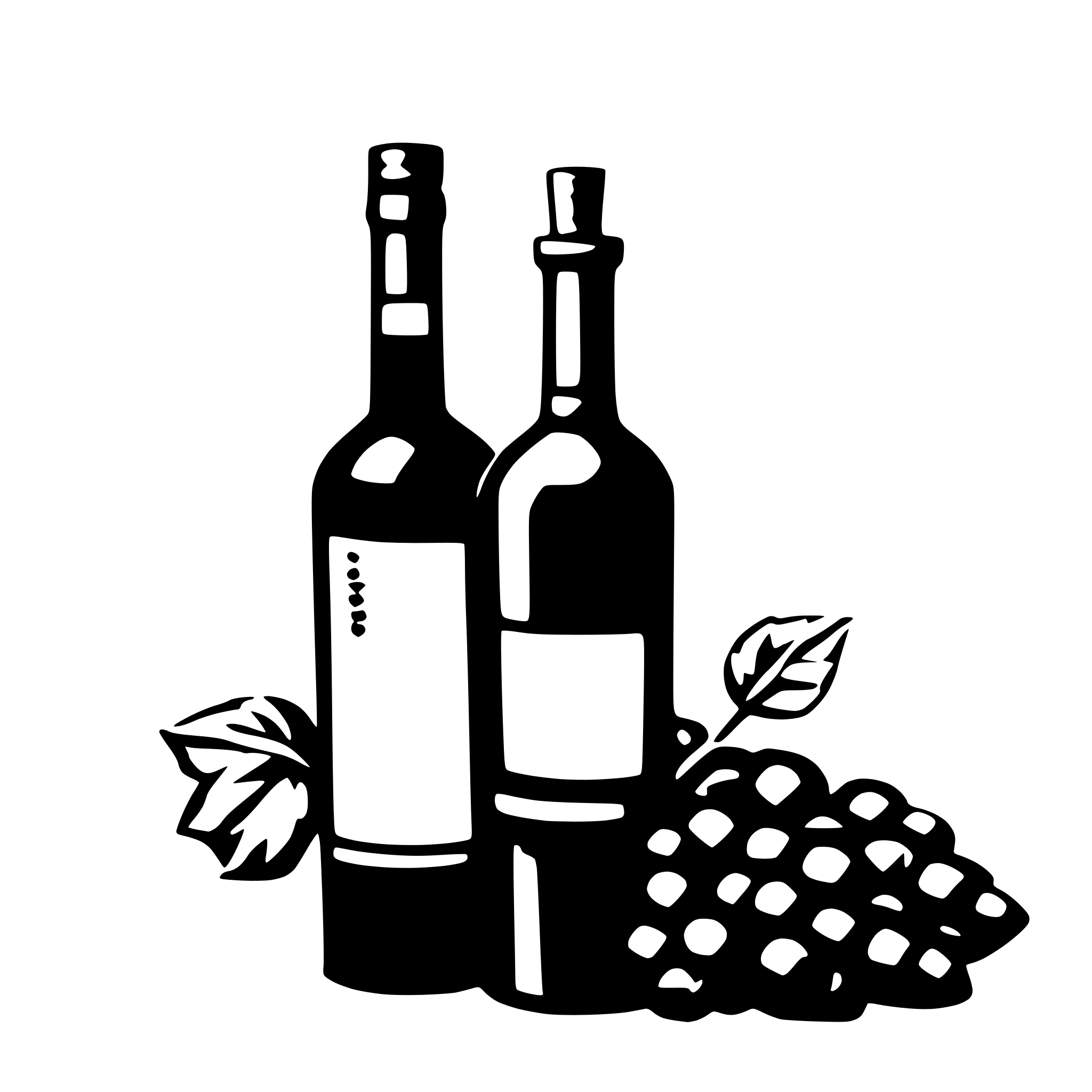 AI-generated SVG of a wine bottle
