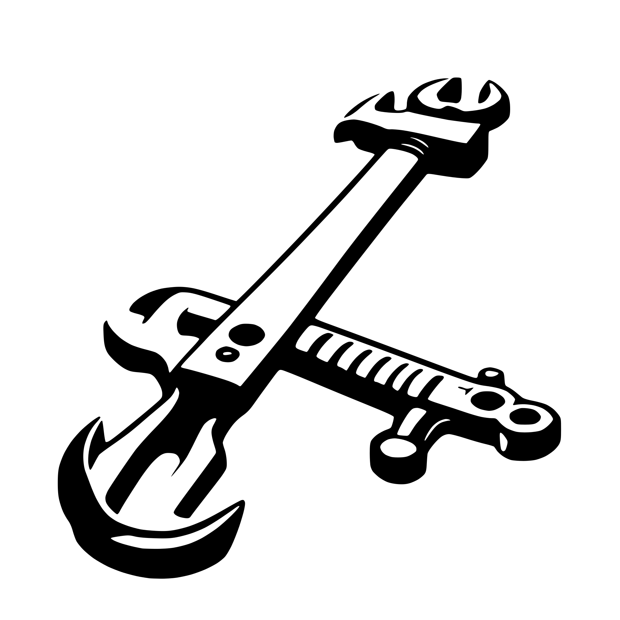 AI-generated SVG of 'black and white wrench'