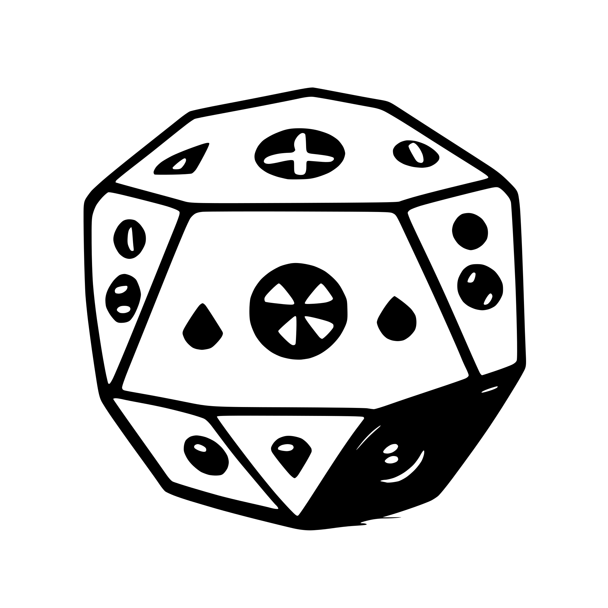 AI-generated SVG of 'd20 dice outline svg'