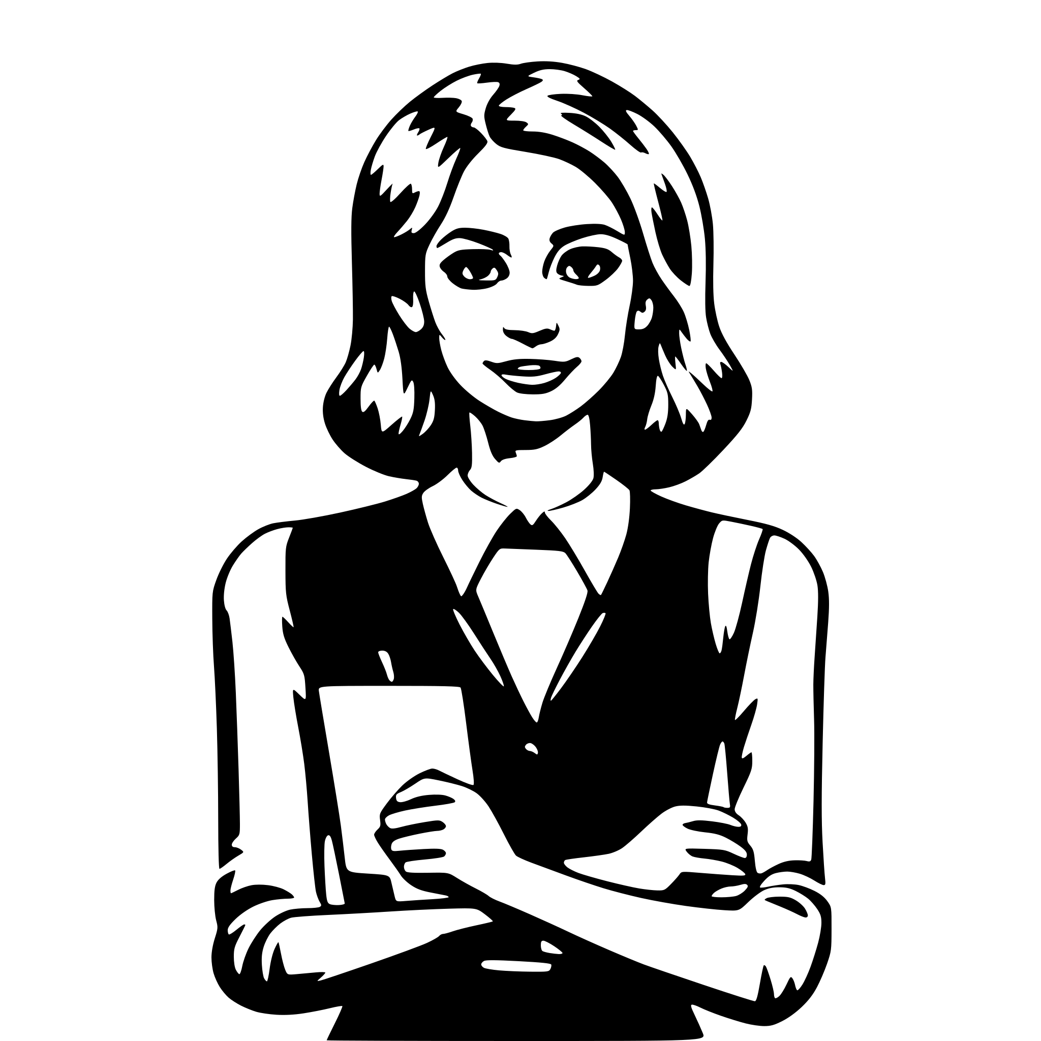 AI-generated SVG of a a female teacher