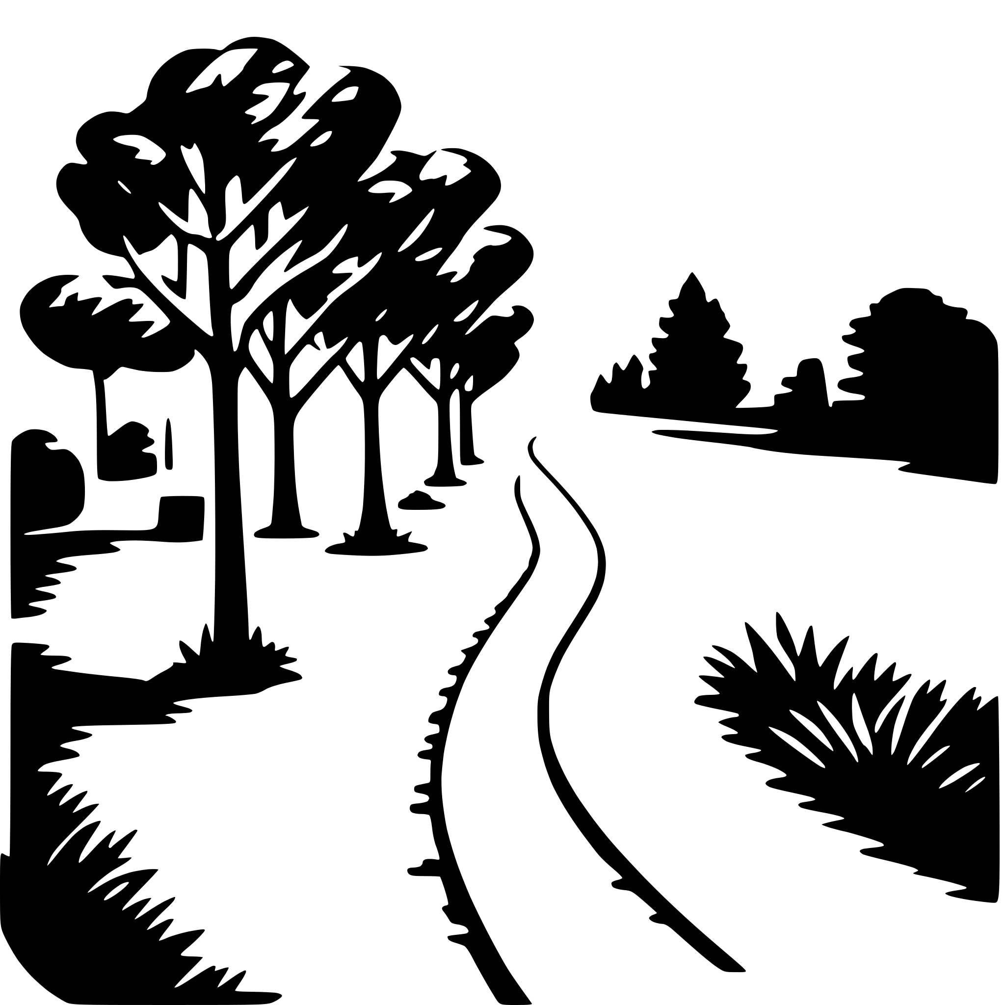 AI-generated SVG of a nature walk
