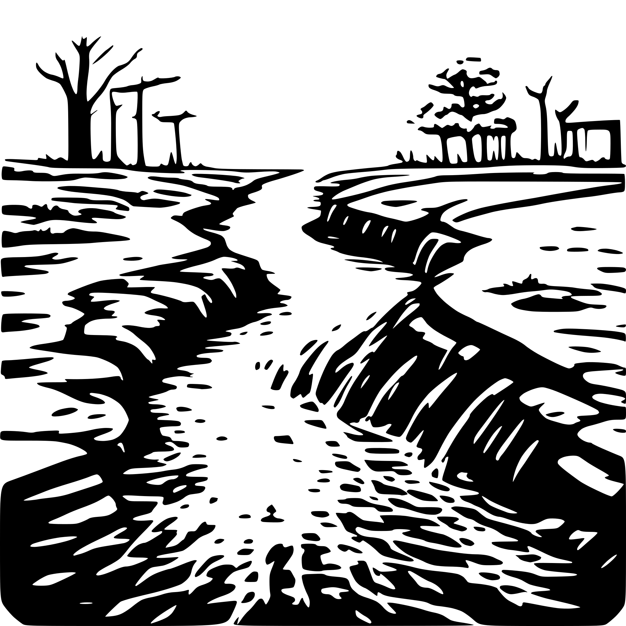 AI-generated SVG of a overflooded drain