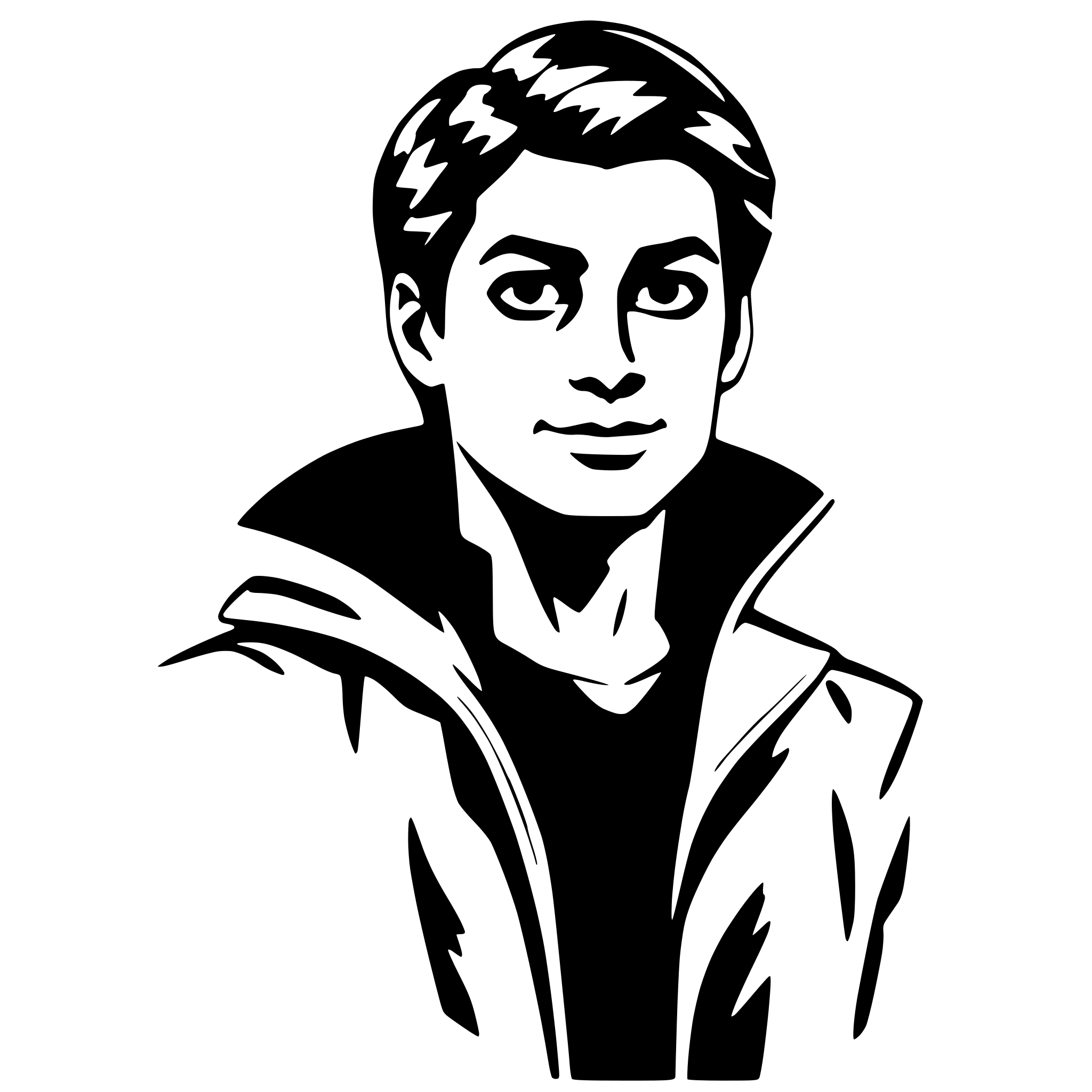 AI-generated SVG of 'peter parker'