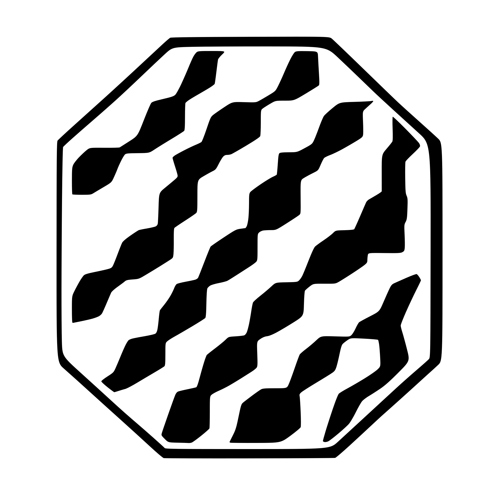 AI-generated SVG of a hexagone