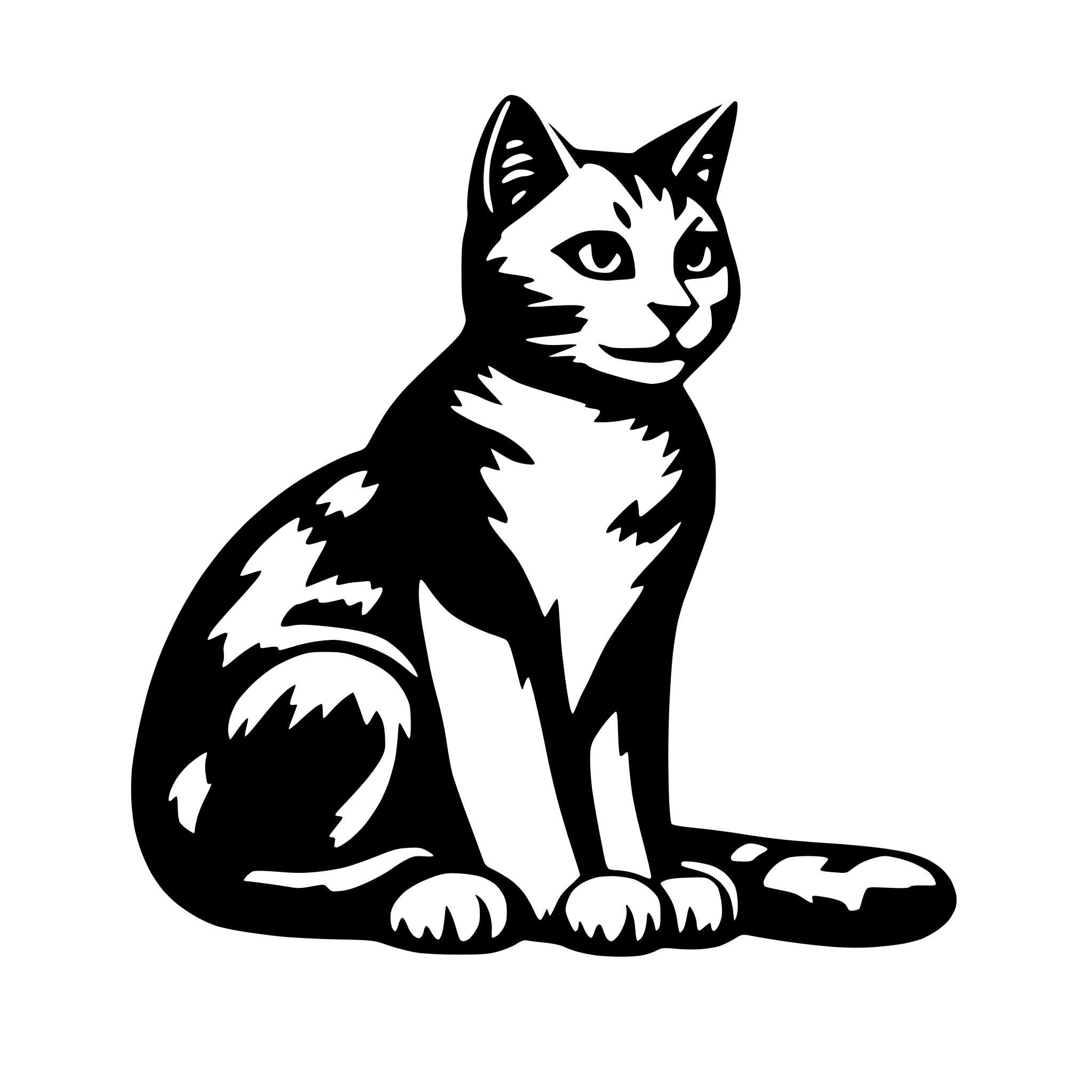 AI-generated SVG of a a cat