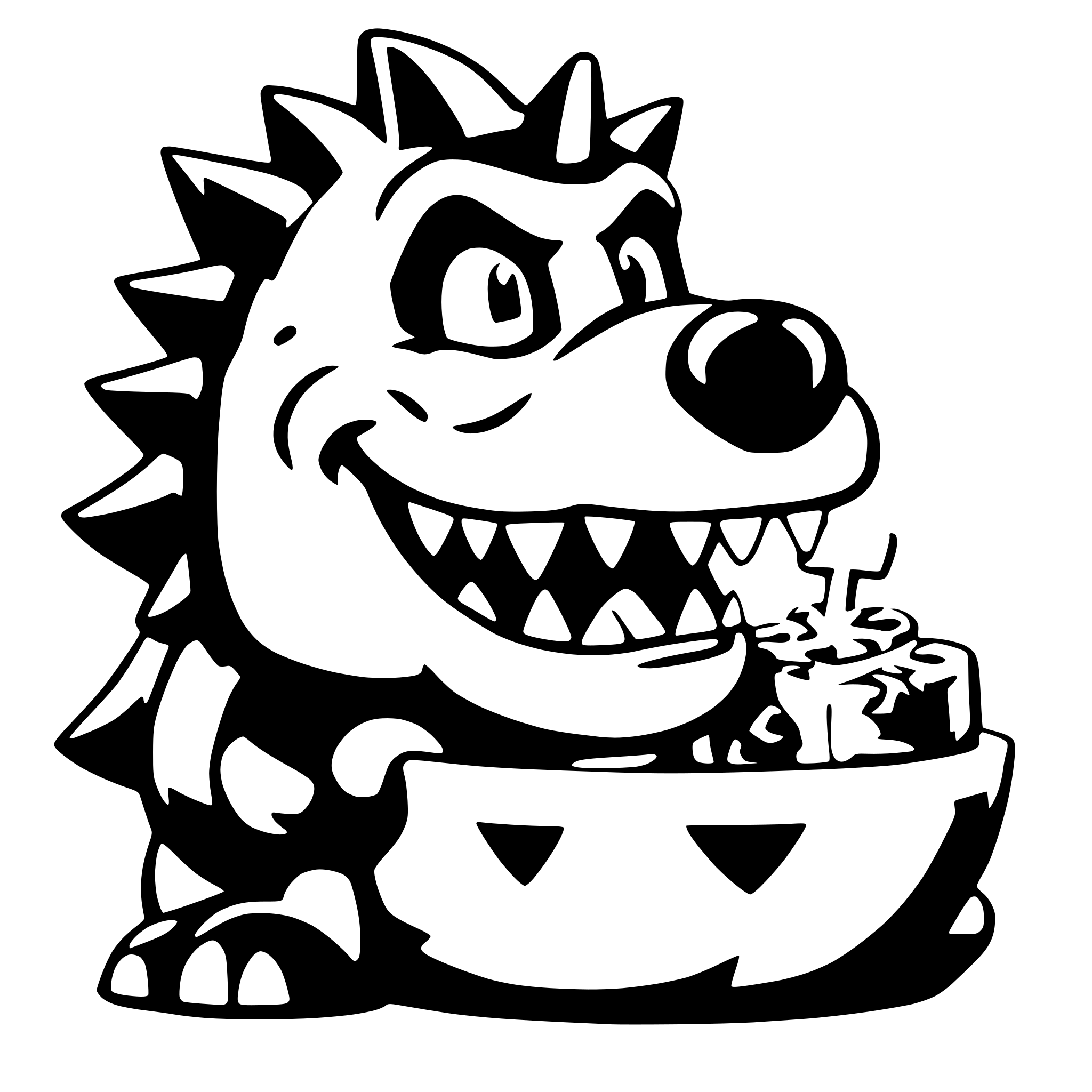 AI-generated SVG of 'bowser eating mario'