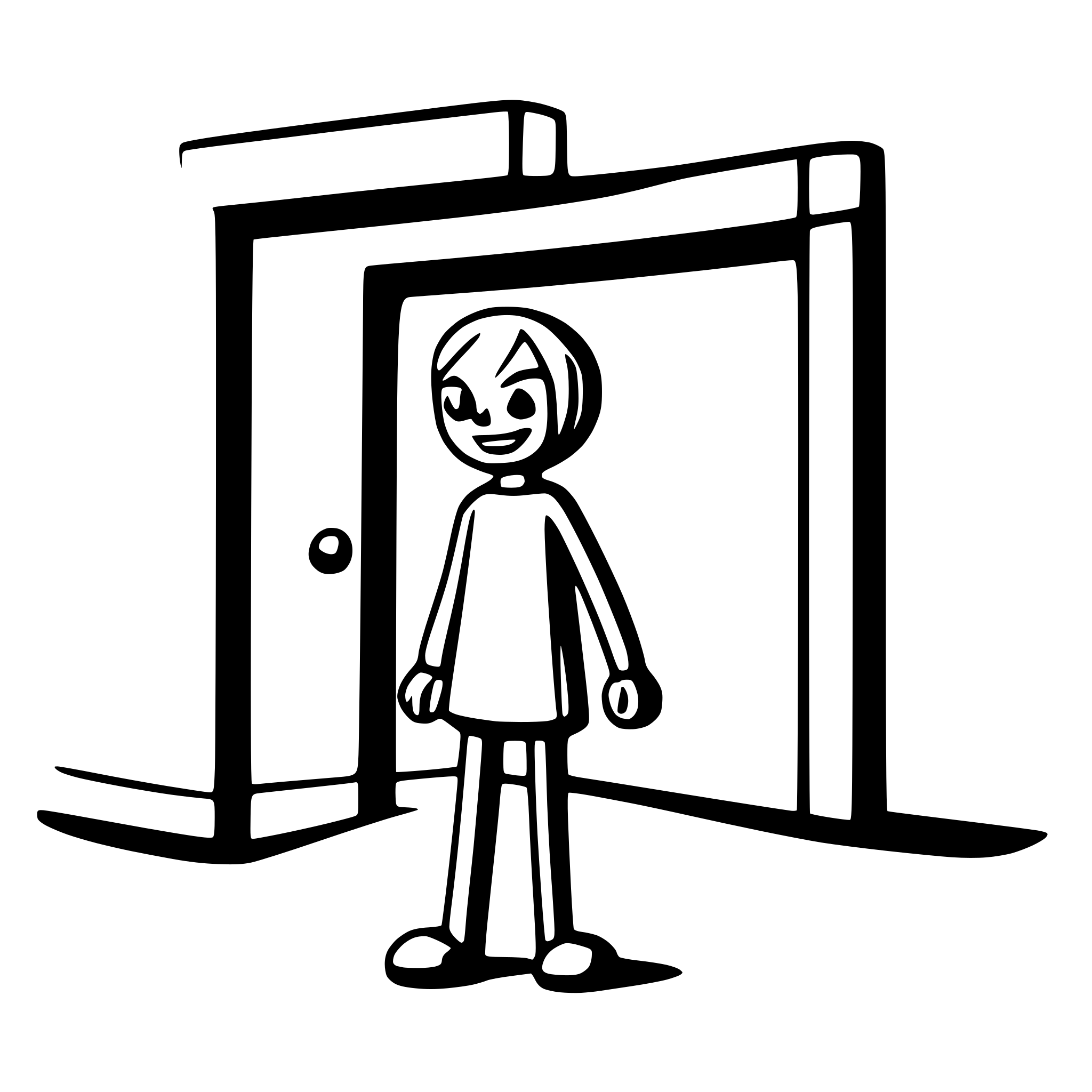 AI-generated SVG of a stickman walks into hospital in doodle style all black and white AI-generated SVG of a stickman walks into hospital in doodle style all black and white