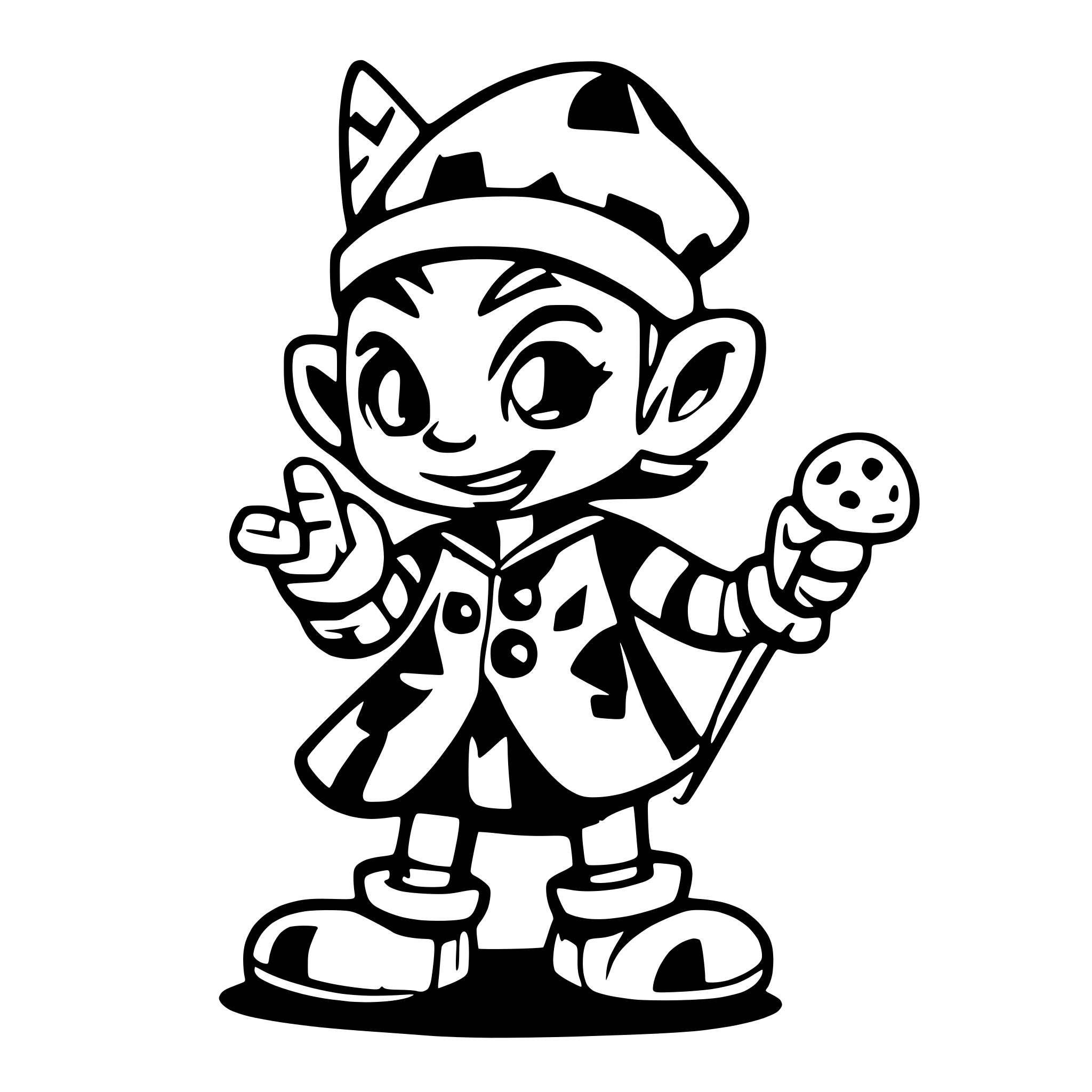 AI-generated SVG of 'Court jester'