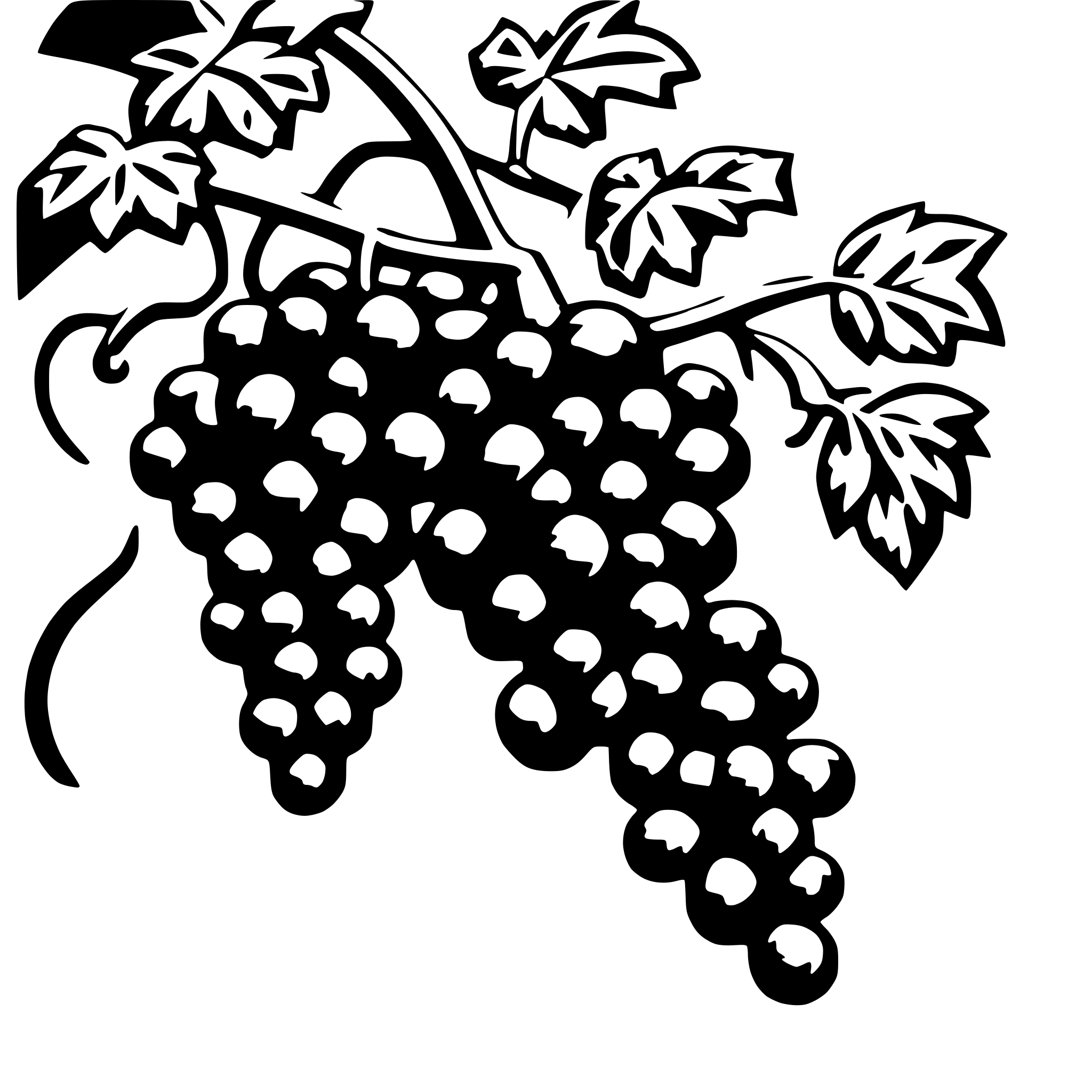 AI-generated SVG of 'grape vines'