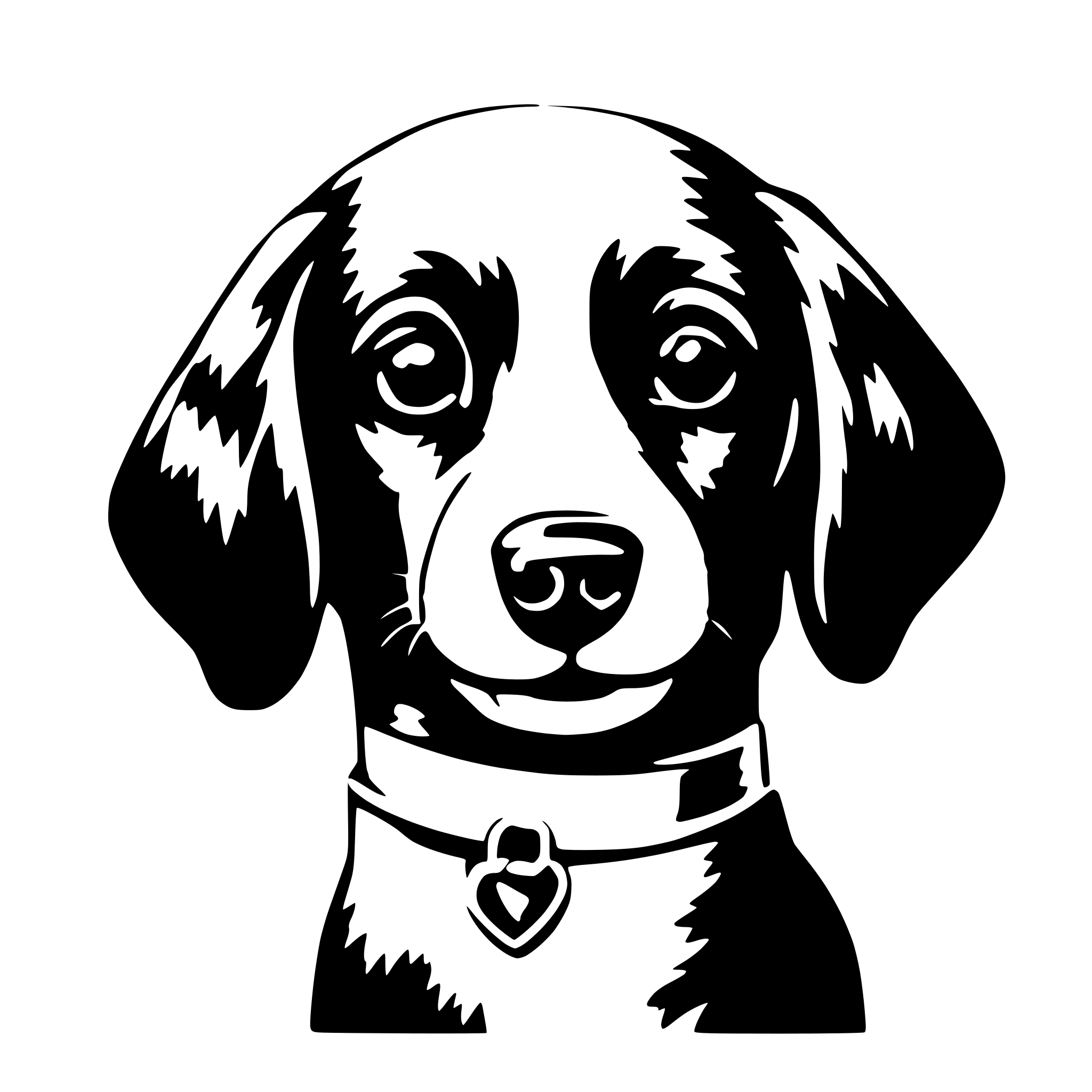 AI-generated SVG of 'cutie dogs face'
