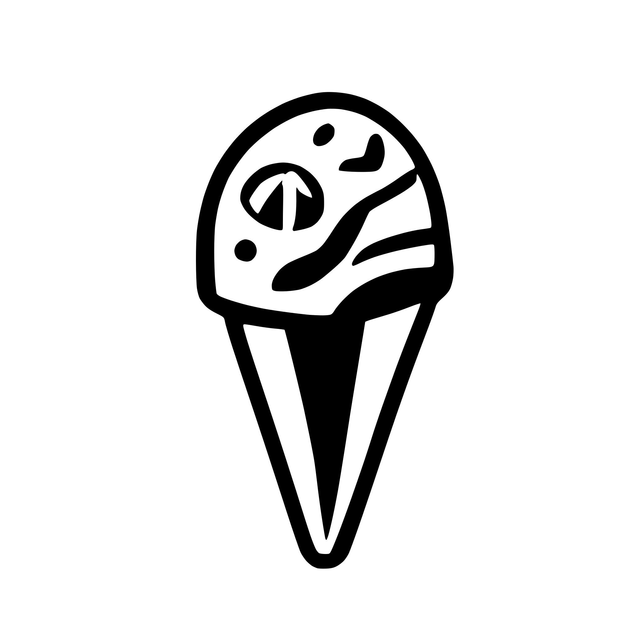 AI-generated SVG of a single chalk spot