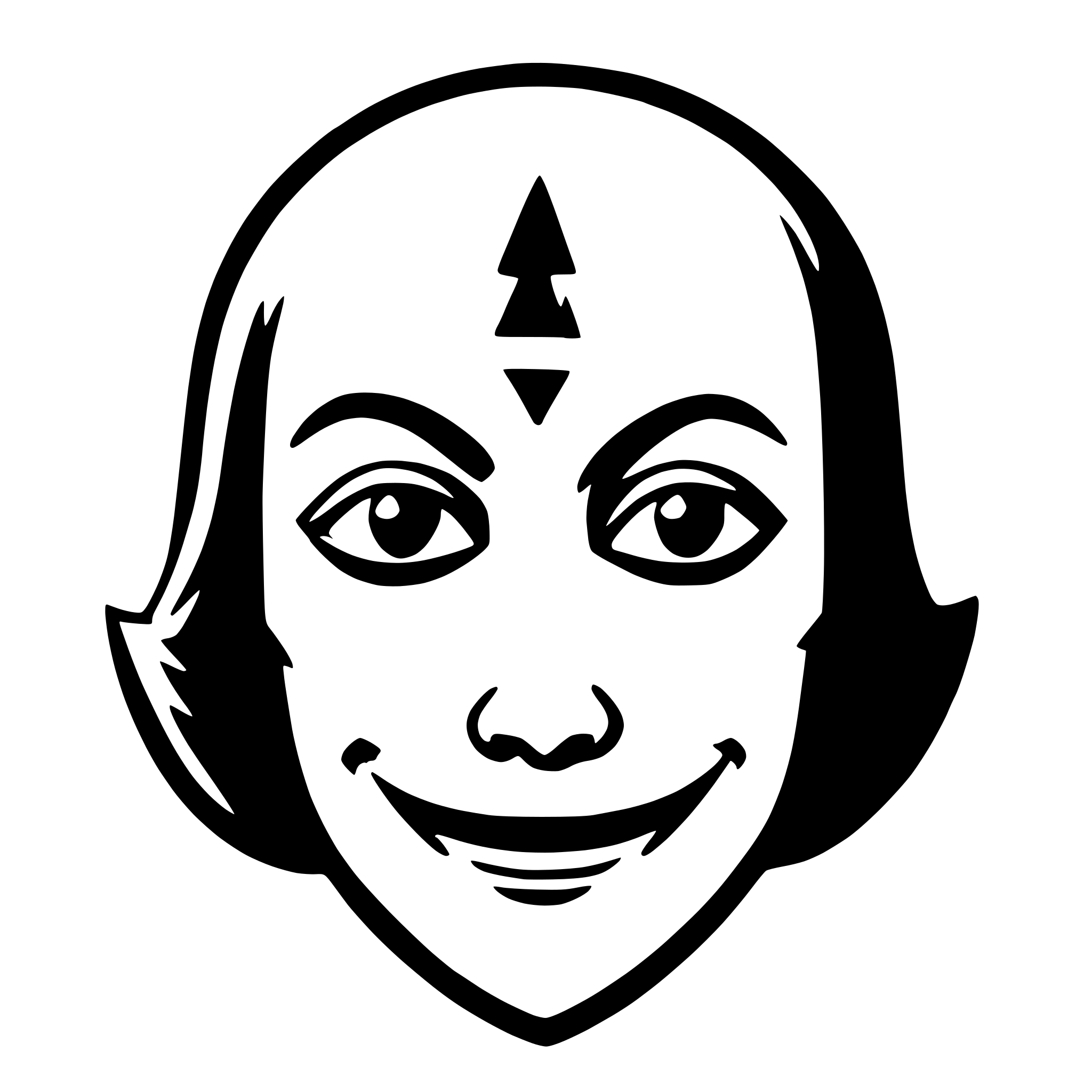 AI-generated SVG of 'halloween mask'