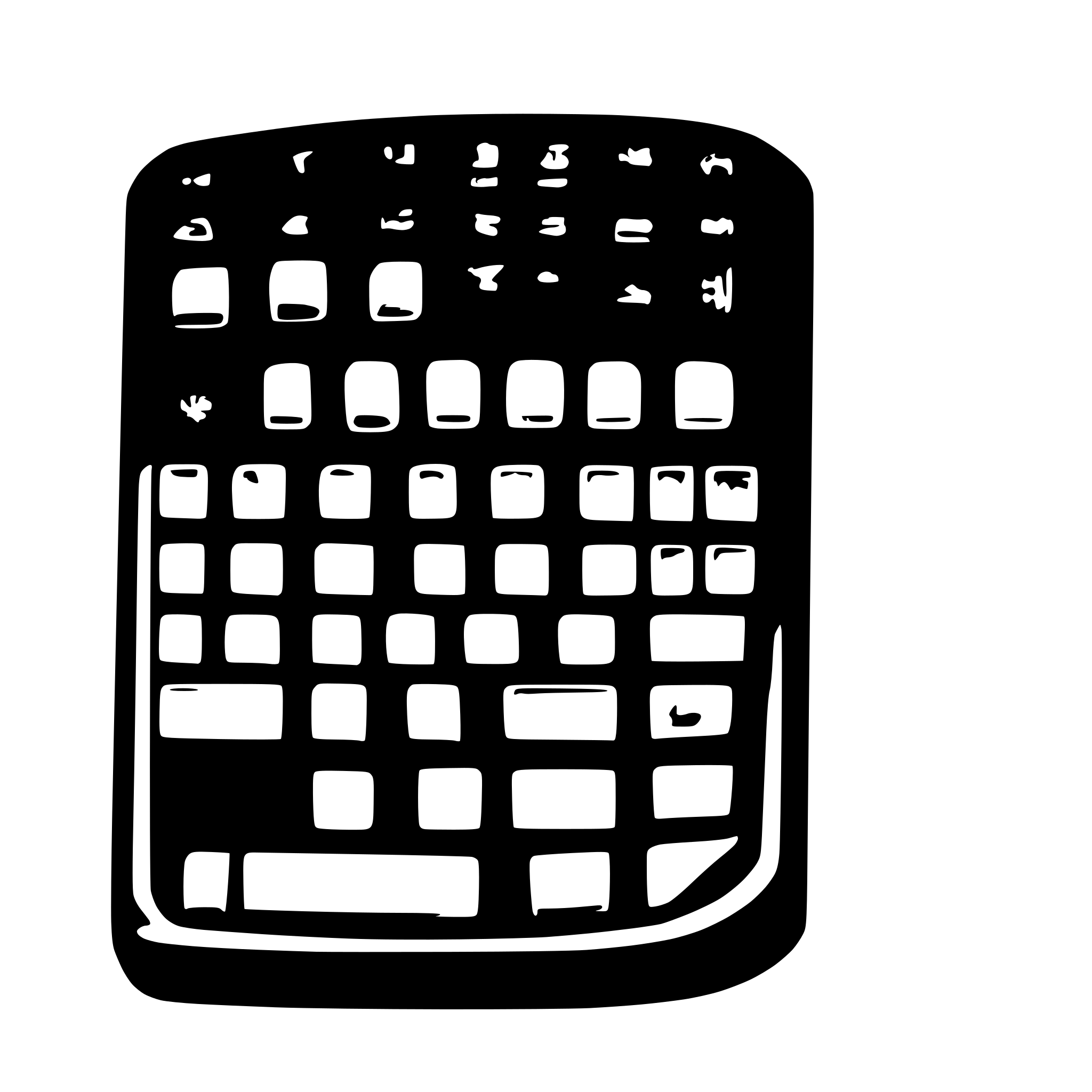 AI-generated SVG of a a 3d computer keyboard keycap