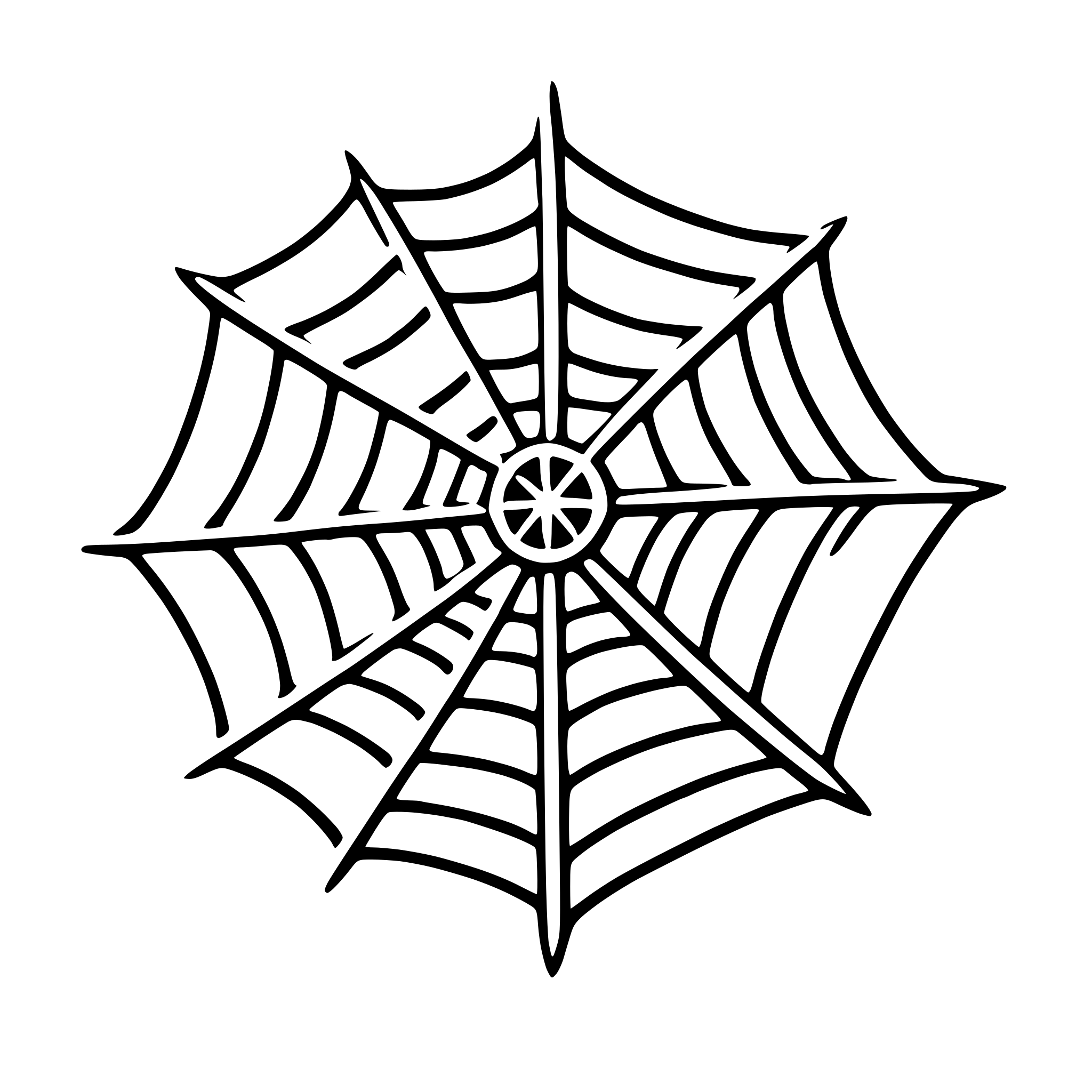 AI-generated SVG of 'cobweb'
