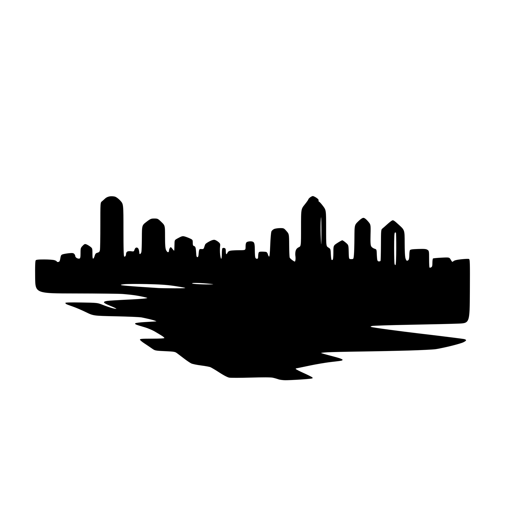 AI-generated SVG of a create silhouette of kansas city skyline