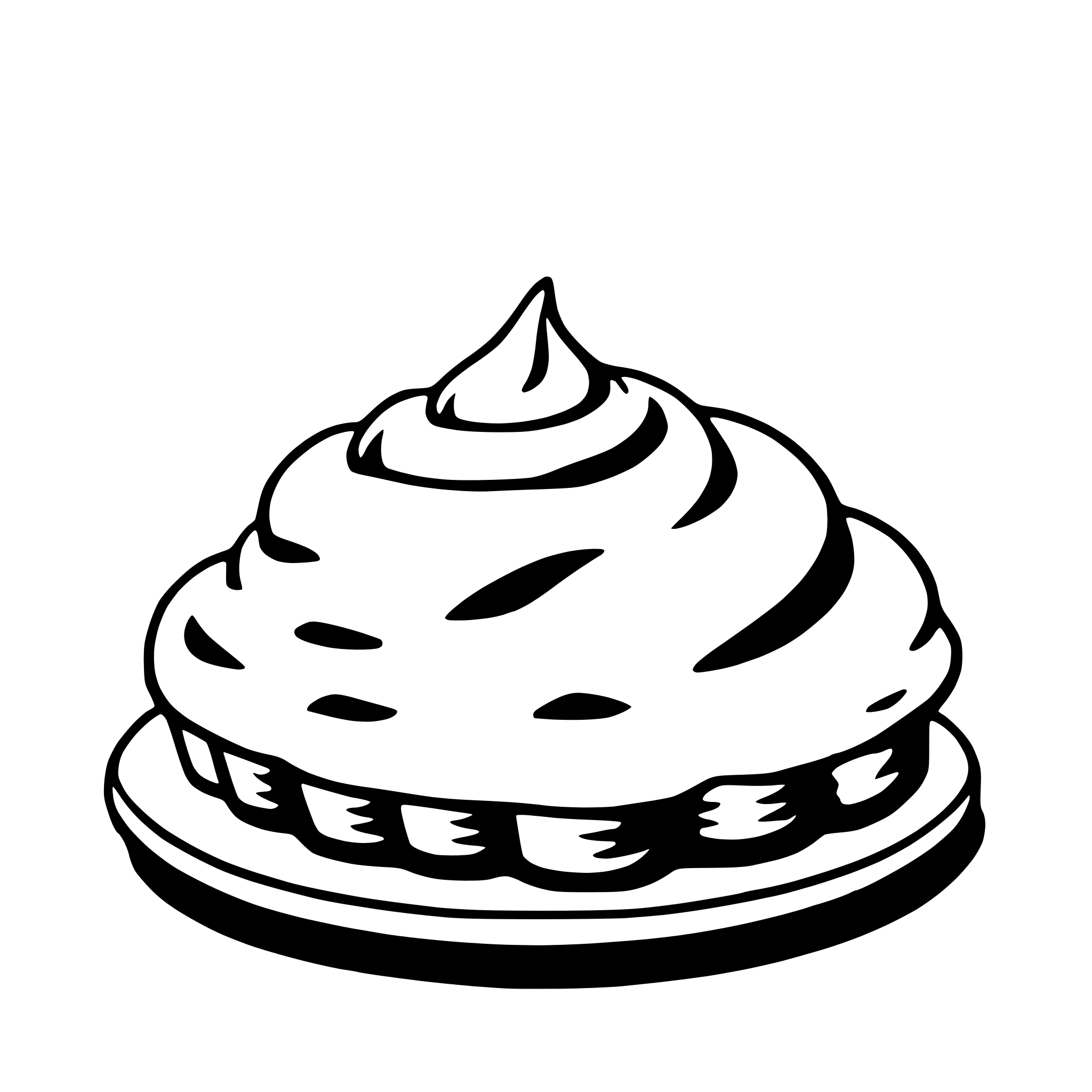 AI-generated SVG of a meringue