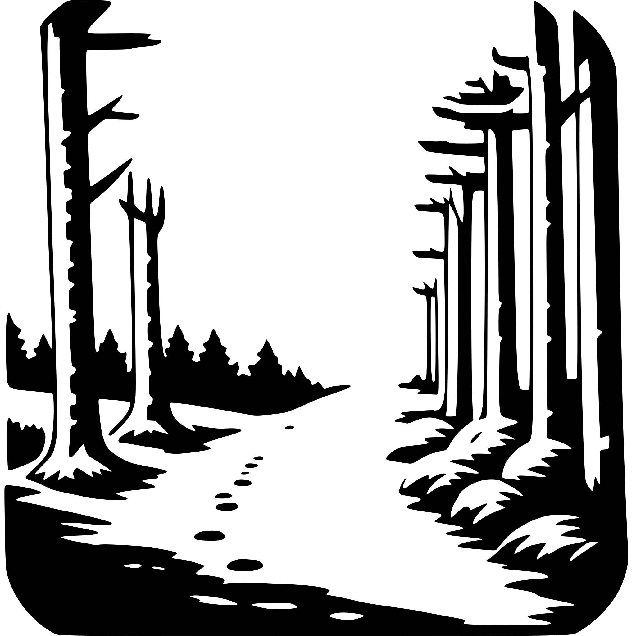 AI-generated SVG of 'forest escape'