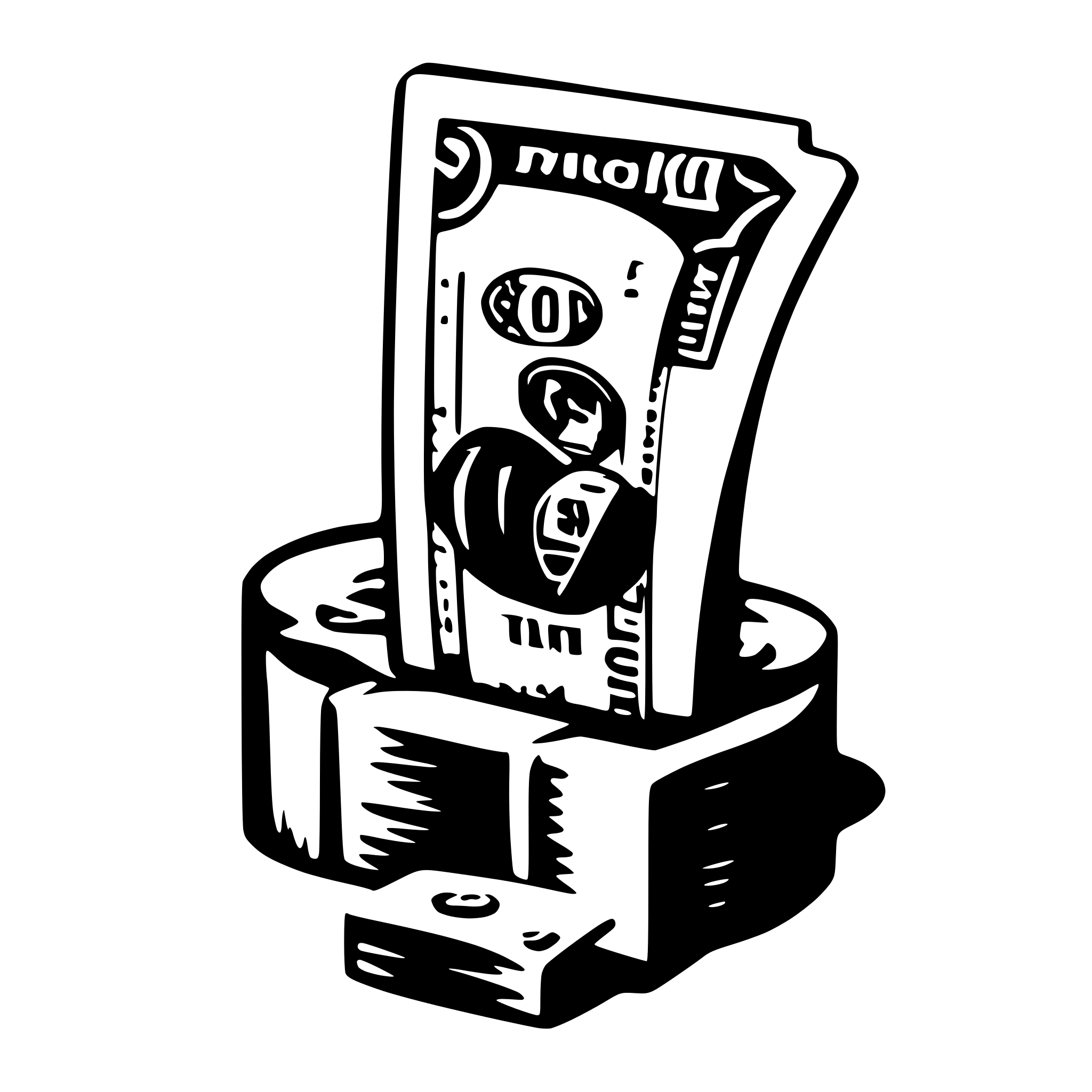 AI-generated SVG of a money