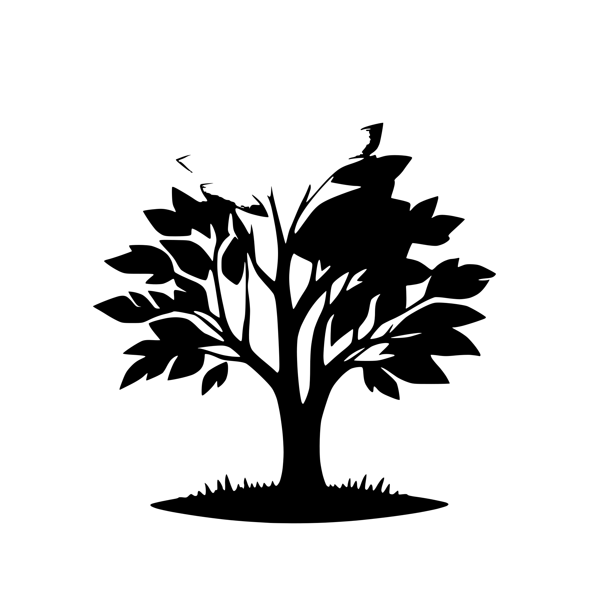 AI-generated SVG of a leafy tree