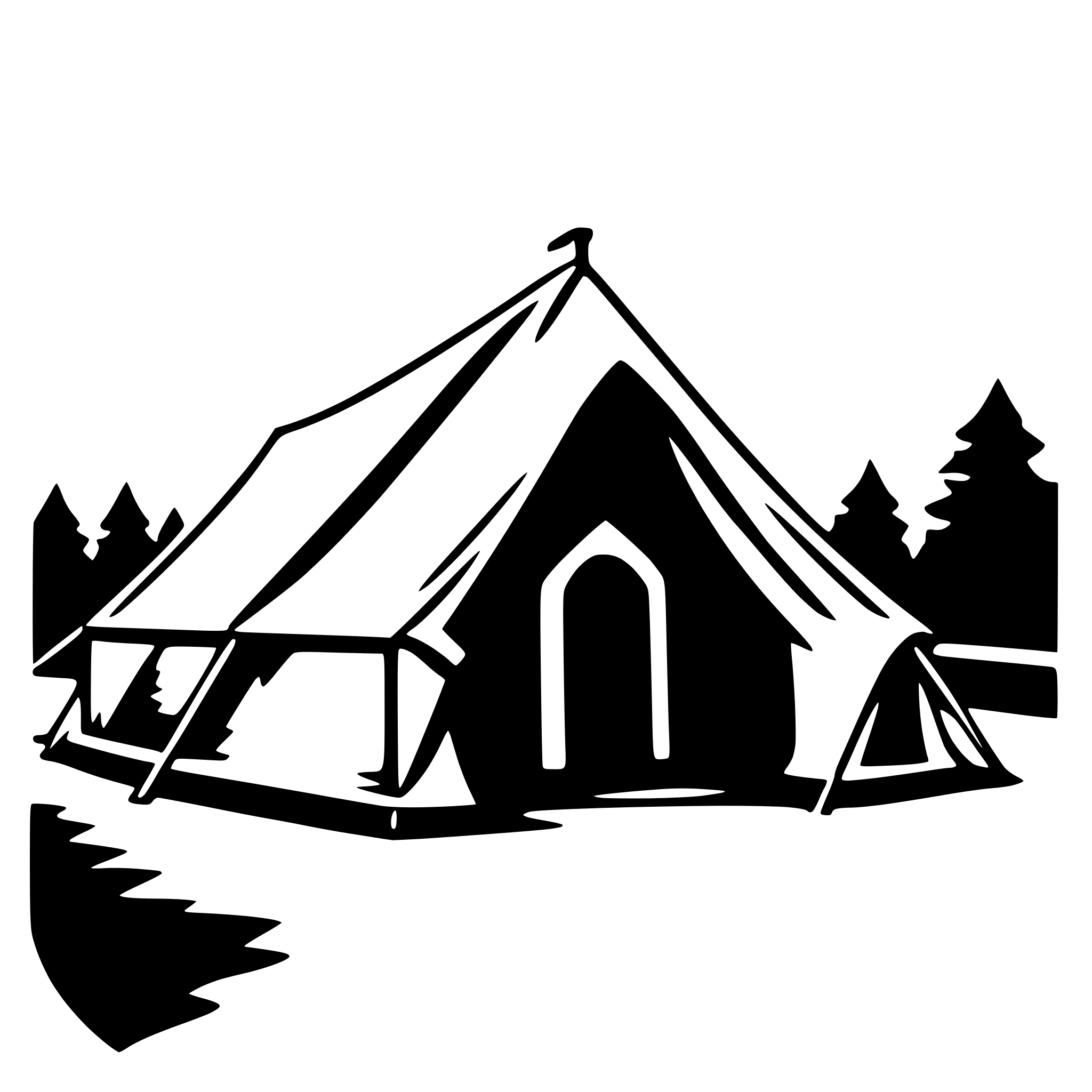 AI-generated SVG of 'tent'