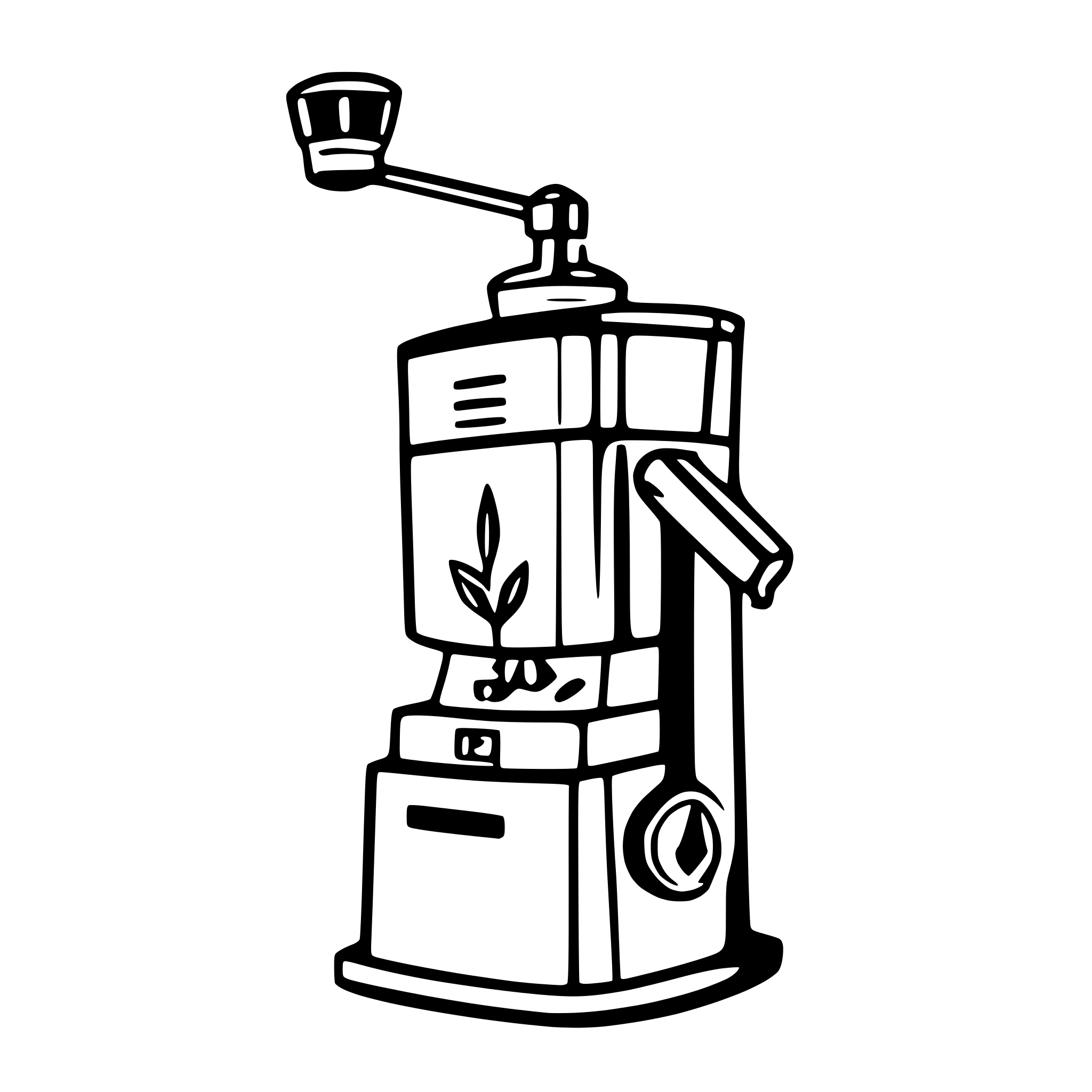 AI-generated SVG of 'modern coffee grinder'