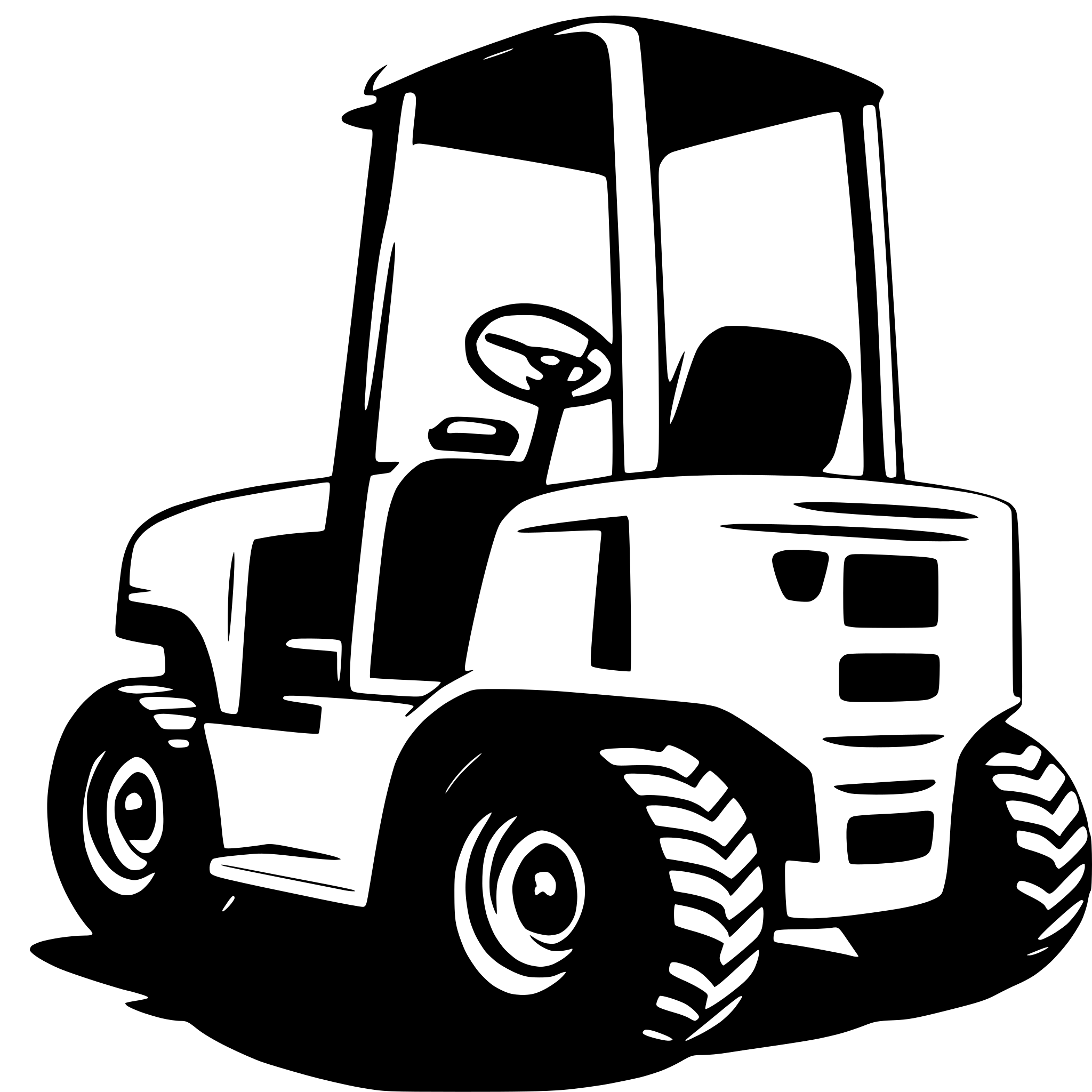 AI-generated SVG of a forklift