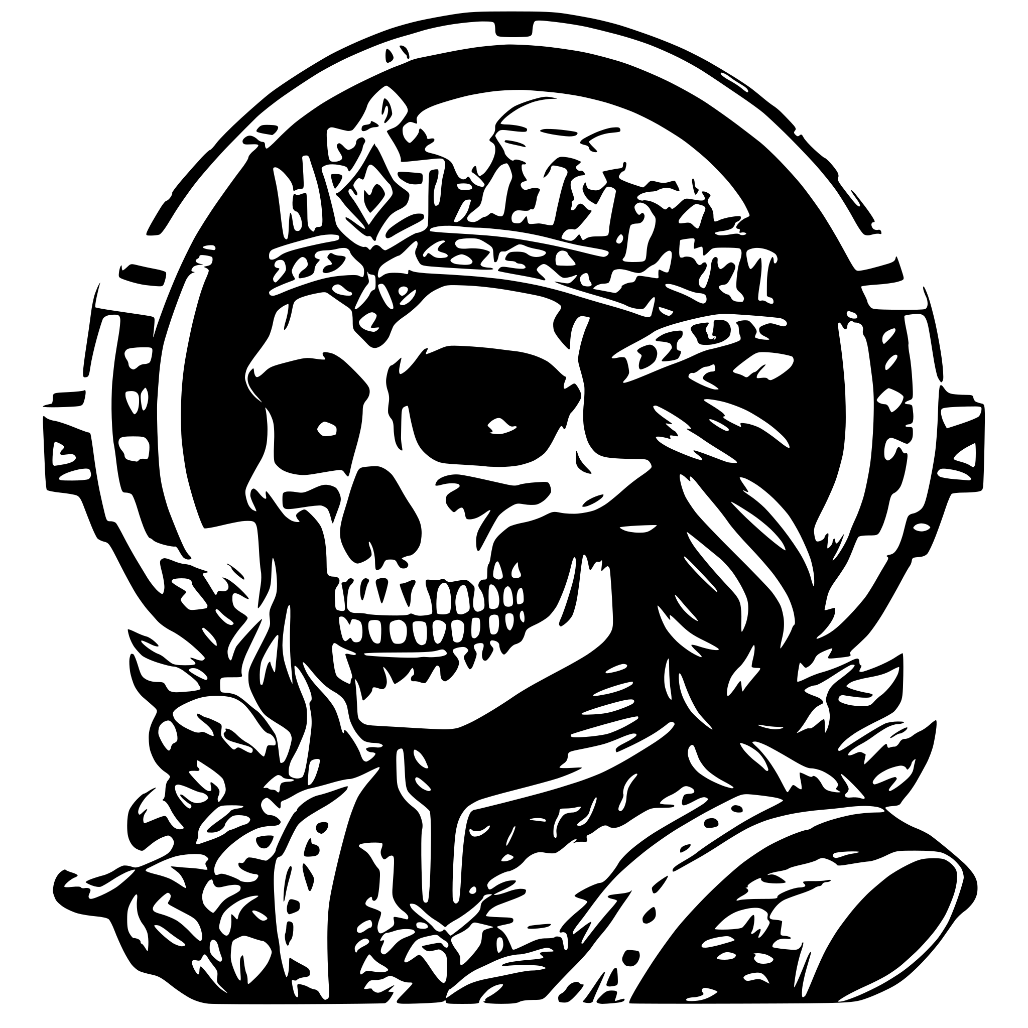 AI-generated SVG of 'Emperor death'