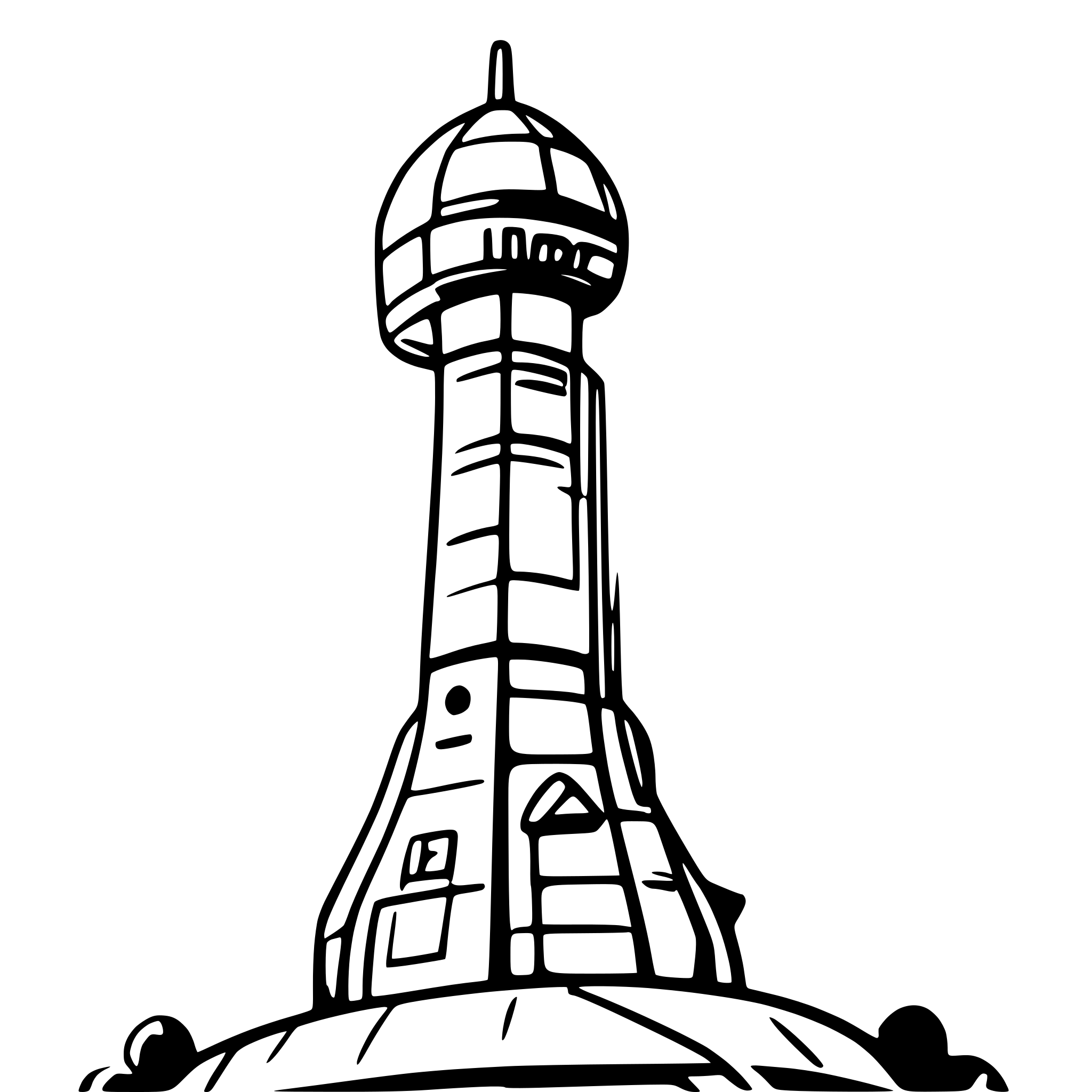 AI-generated SVG of a space elevator