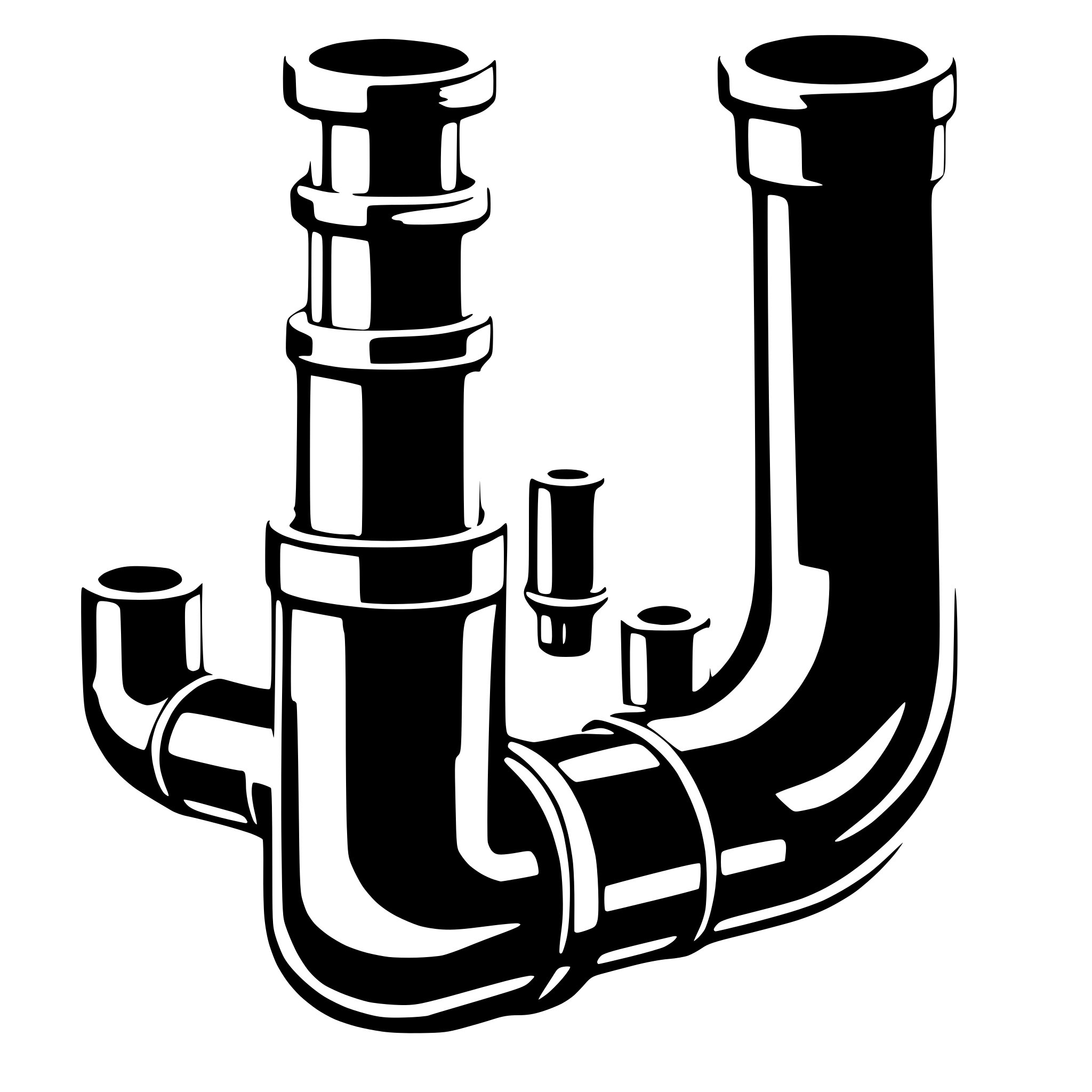 AI-generated SVG of 'a y-combinator pipe'