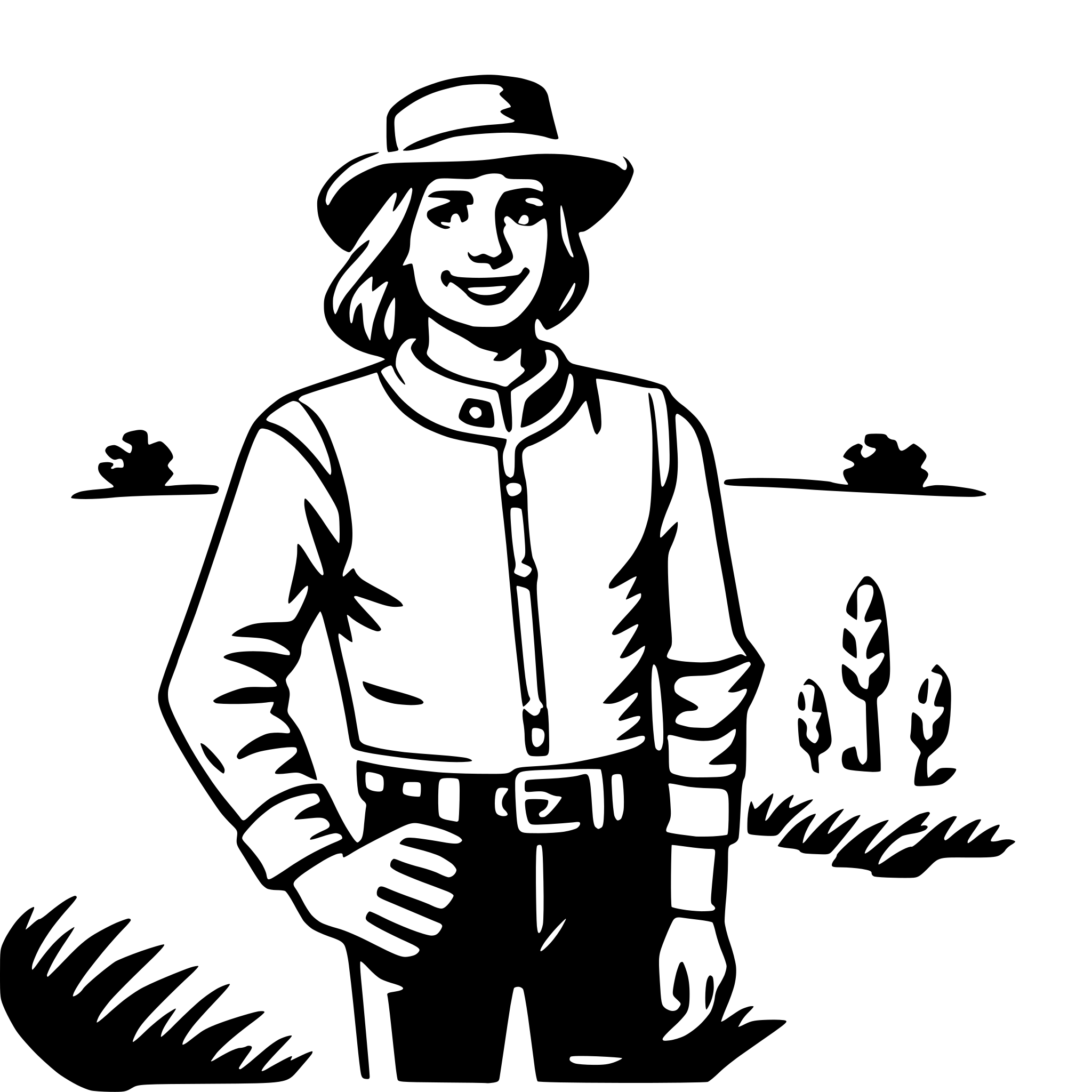 AI-generated SVG of 'farmer'