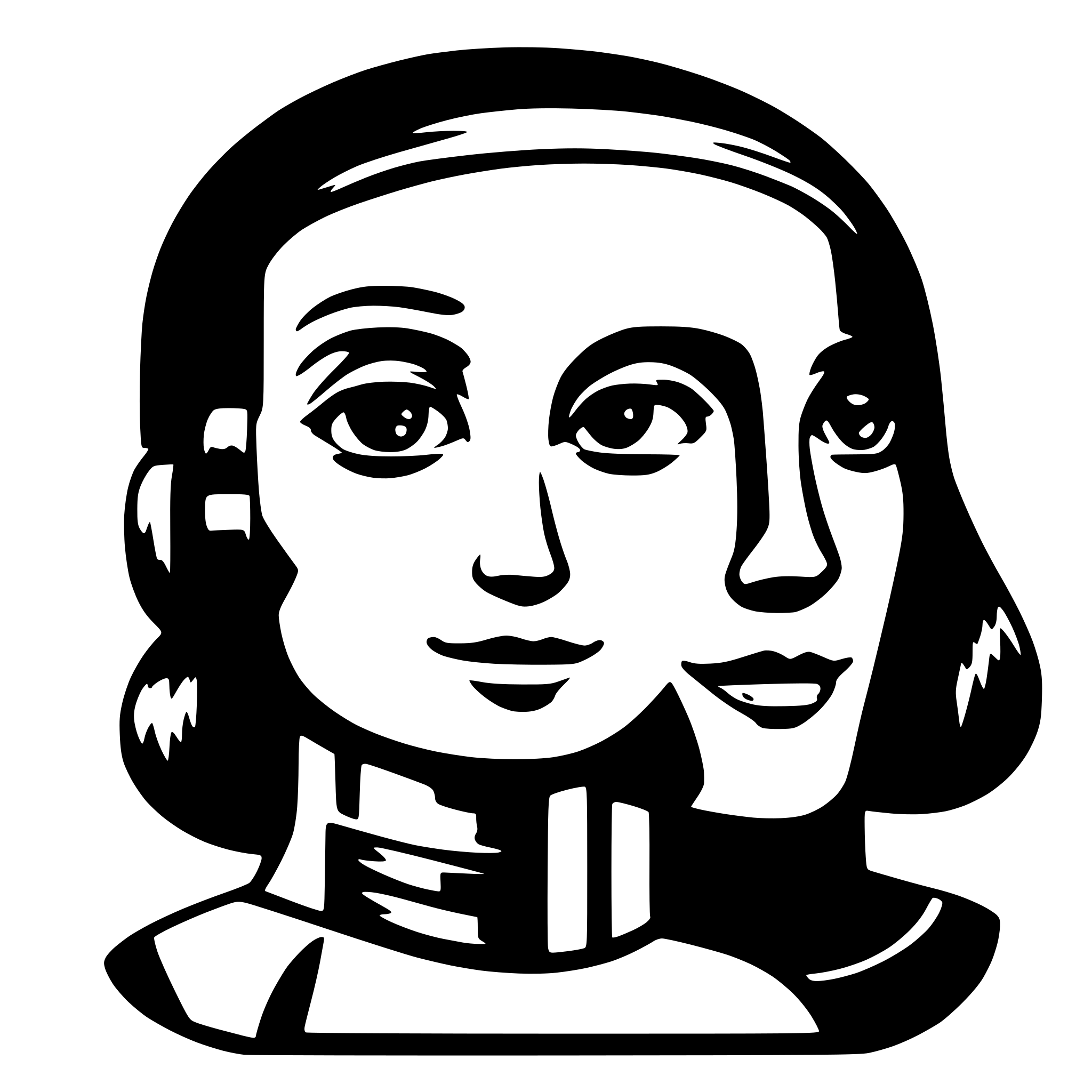 AI-generated SVG of a conversational ai